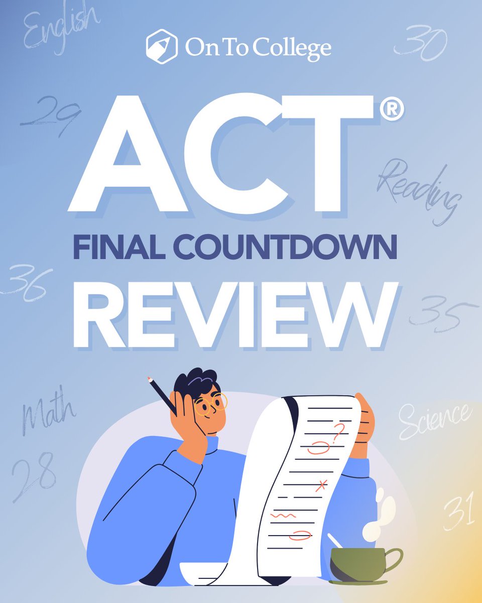 OTC Scholars: if you're testing this summer, don't forget to use your online pop-up Final Countdown Review course, available 2 weeks before each test date. Spend just 2 hours to review and jump your score!
