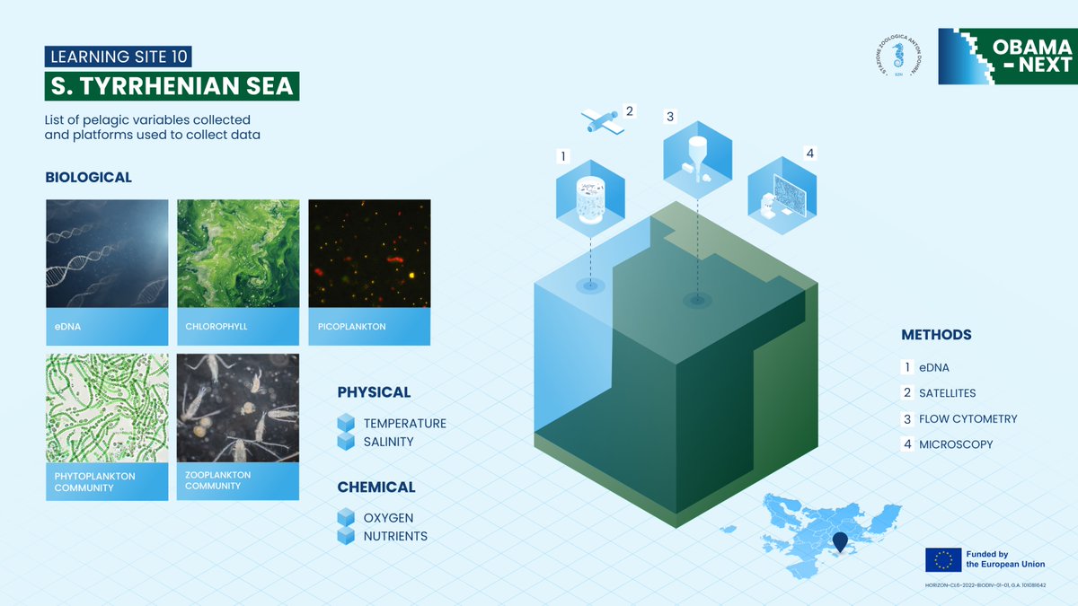 OBAMA-NEXT (@obamanext) on Twitter photo 🌊 Learning Site 10: Southern Tyrrhenian Sea
At LS10, OBAMA-NEXT researchers are studying pelagic ecosystems using #eDNA, #Satellites, flow cytometry & more. Led by <a href="/SznDohrn/">Stazione Zoologica Anton Dohrn</a>, this work will help improve our understanding of marine biodiversity! Stay tuned for more updates! 🌊 Learning Site 10: Southern Tyrrhenian Sea
At LS10, OBAMA-NEXT researchers are studying pelagic ecosystems using #eDNA, #Satellites, flow cytometry & more. Led by <a href="/SznDohrn/">Stazione Zoologica Anton Dohrn</a>, this work will help improve our understanding of marine biodiversity! Stay tuned for more updates!