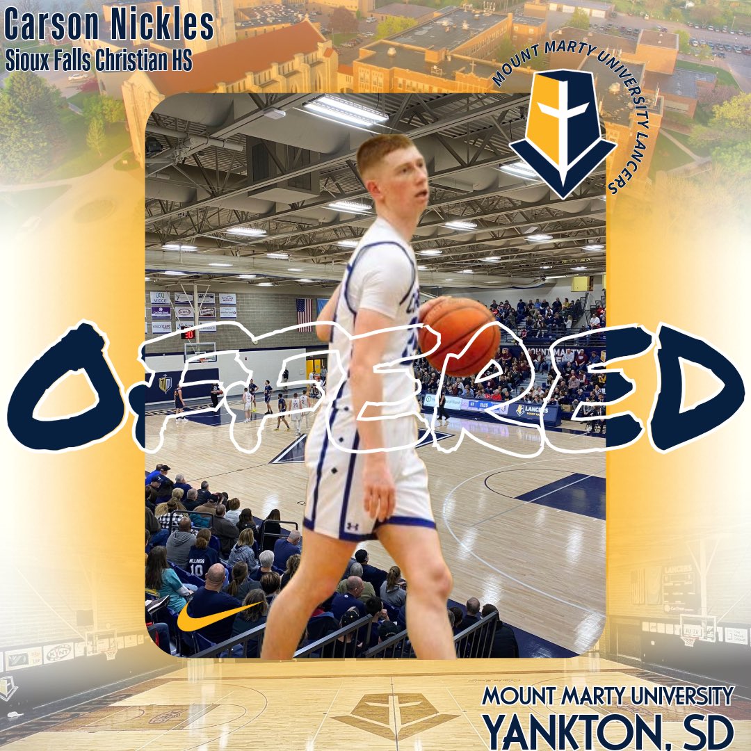 Carson Nickles (@carsonnickles24) on Twitter photo After a great conversation with <a href="/CollinAuthier/">Collin Authier</a> I am grateful to say that I have received an offer from Mount Marty University! After a great conversation with <a href="/CollinAuthier/">Collin Authier</a> I am grateful to say that I have received an offer from Mount Marty University!