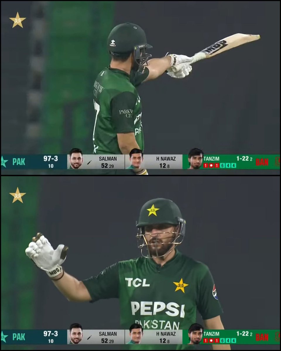 IsbUniteed's tweet image. 2 Early wickets? Pressure? What pressure?
Salman Ali Agha for you🇵🇰💚