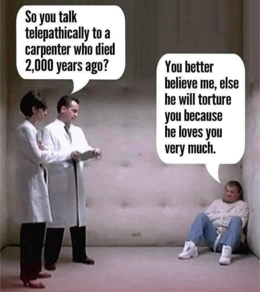 BibleBologna's tweet image. Religion is societys accepted mental illness. #ImaginaryFriends