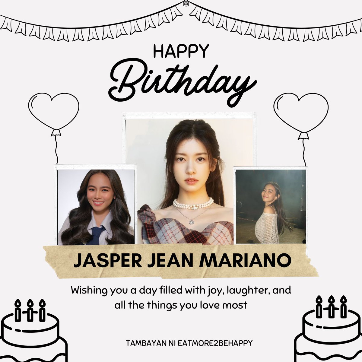 TNEM2BH's tweet photo. Happy Birthday to our barakuda, Jasper Jean "Jay-Jay" Mariano! 🎂🎉

#AngMutyaNgSectionE
@em2bh https://t.co/wRYV1qCSXW