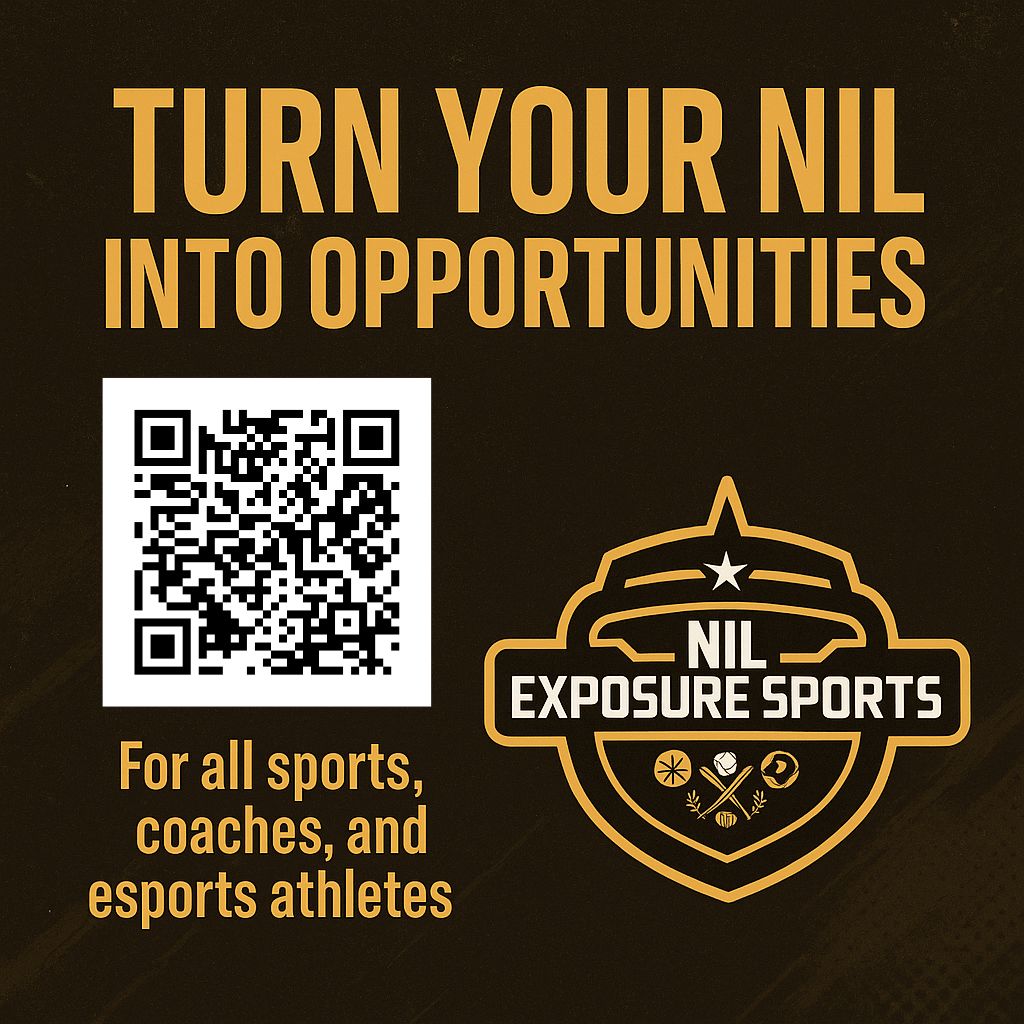 Athletes. Coaches. Esports Players.
Your digital resume starts here — FREE.
🎥 Upload game film
📚 Showcase academics
📢 Tell your story

NILExposureSports.com | Code: DH1
👇 Scan the QR code and take control of your future.

#NIL #StudentAthlete #Coach #Esports