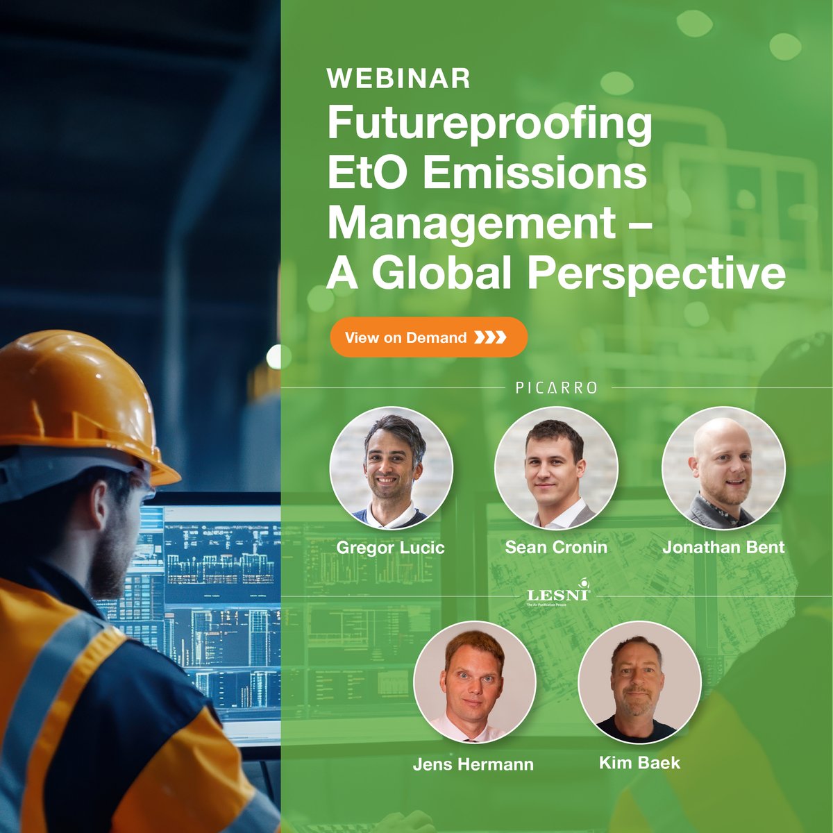 ▶️ICYMI: Watch our on-demand webinar on EtO emissions management. Experts from Picarro &amp; LESNI share global strategies to tackle compliance challenges.

Stay ahead of evolving regs. 🔗  hubs.la/Q03pwR8P0

#EtO #CEMS #Compliance