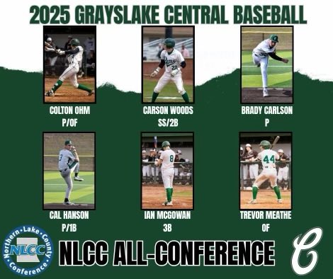 Great night for GC as we placed 6 players on the NLCC All Conference team.  Congrats Colton, Carson, Brady, Cal, Ian and Trevor. Much deserved and earned with your conference performances.