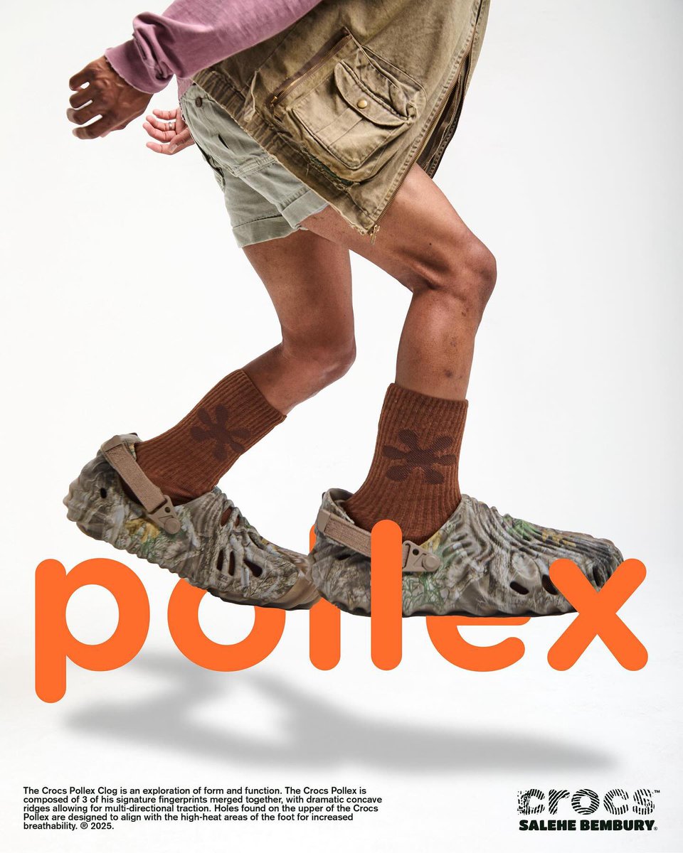 snkr_twitr's tweet photo. Salehe Bembury x Crocs Pollex Clog 'F&amp;F Tree Camo' dropping 6/5 at 9am PT/12pm ET

https://t.co/qb14nDFJkc https://t.co/GVZPsUJLgN