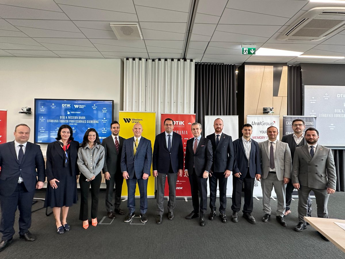DTİK (@dtikiletisim) on Twitter photo We successfully held the Lithuania Turkish Professionals Gathering, organized in collaboration with DTİK & <a href="/WesternUnion/">Western Union</a> under the leadership of our DTİK Lithuania Representative Uğurcan Özver, and with the valuable participation of many Turkish and Lithuanian professionals in We successfully held the Lithuania Turkish Professionals Gathering, organized in collaboration with DTİK & <a href="/WesternUnion/">Western Union</a> under the leadership of our DTİK Lithuania Representative Uğurcan Özver, and with the valuable participation of many Turkish and Lithuanian professionals in