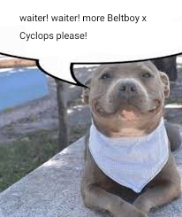 Waiter! Waiter! More beltboy x cyclops please!