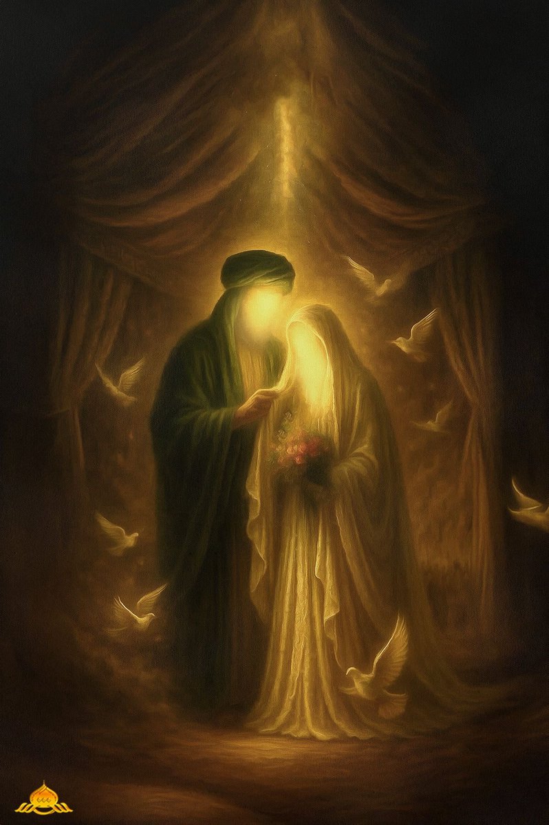 "هِيَ النُورُ، وَمِنْ نُورٍ، وَبالنُورِ زُوِّجَت".