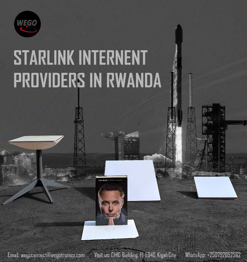 WEGO CONNECT BRINGS YOU STARLINK! 🚀
Say goodbye to poor connectivity and hello to fast, reliable internet—anywhere in Rwanda! 🇷🇼

We offer:
✅ Seamless professional installation
✅ 24/7 support you can count on
✅ Starlink equipment &amp; accessories
✅ Hassle-free subscription