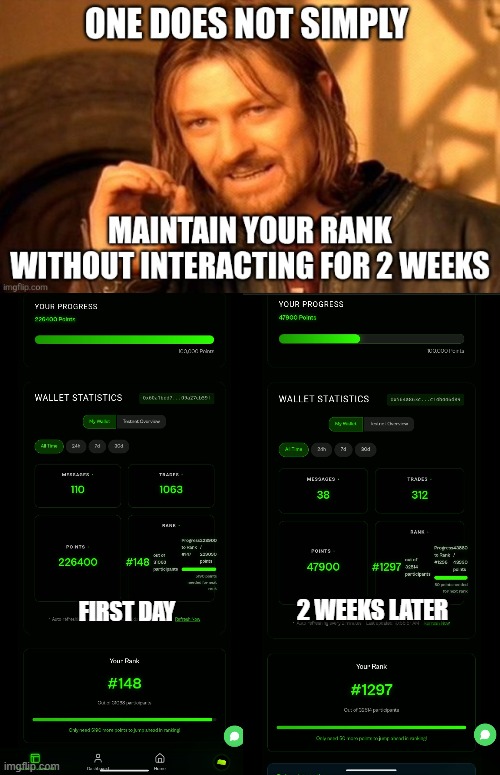 beartrapdotsui's tweet photo. I wasn't active for 2 days, I got kicked out of top 100 from the leaderboard. Now top 200๐ญ๐น
#VRAMAI #VRAMEMER @vramxai https://t.co/cAwuVtctTY