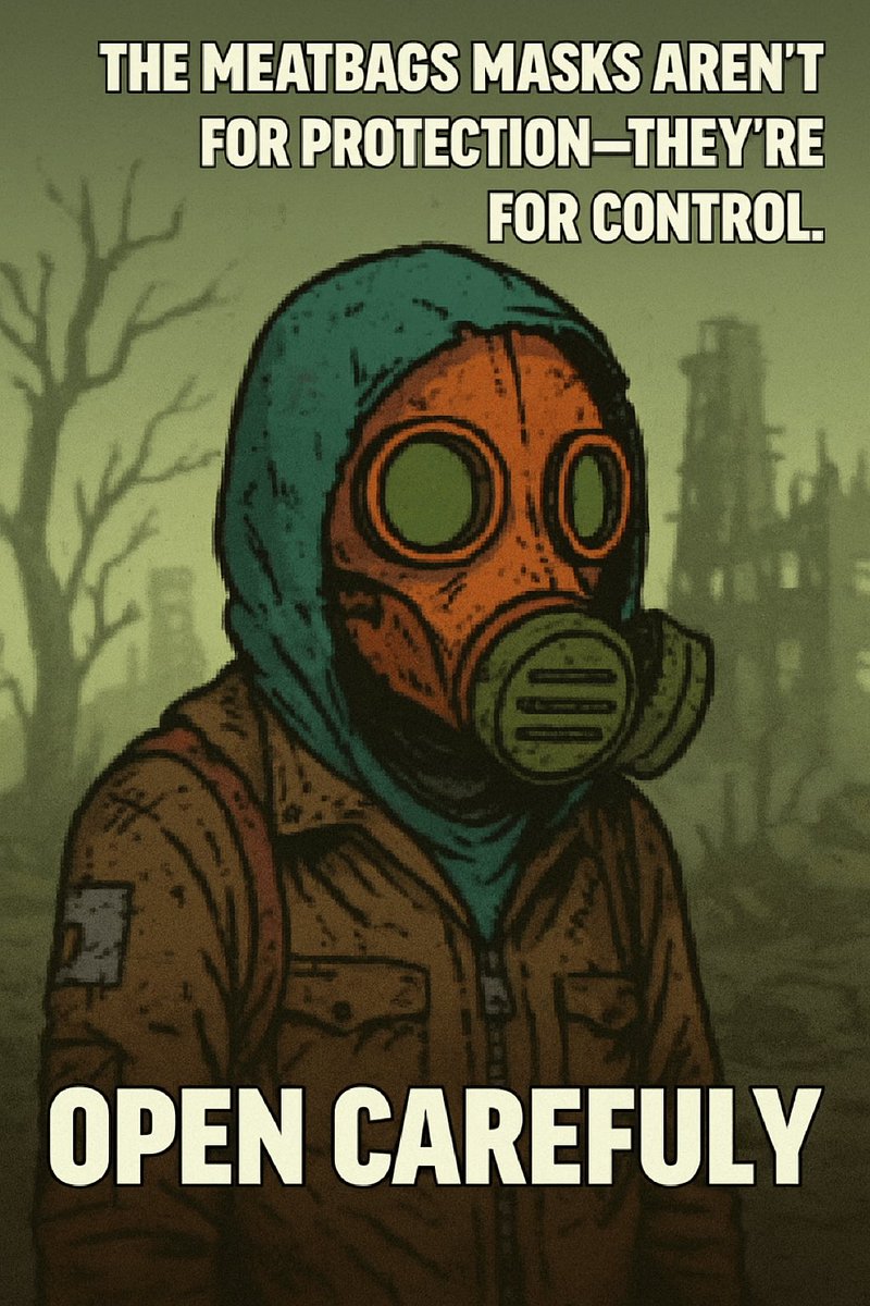 🧪 Wild Theory:

The masks aren’t for gas. They’re for mind control.
Each geocache you open is just DeadBruv installing firmware in your brain.
Deadpoints? That’s your glitch score.
Keep opening… and you’ll start seeing <a href="/rbrtmb/">Robert</a> in your toaster.

#MadScienceLab <a href="/mfmeatbags/">MEATBAGS</a>