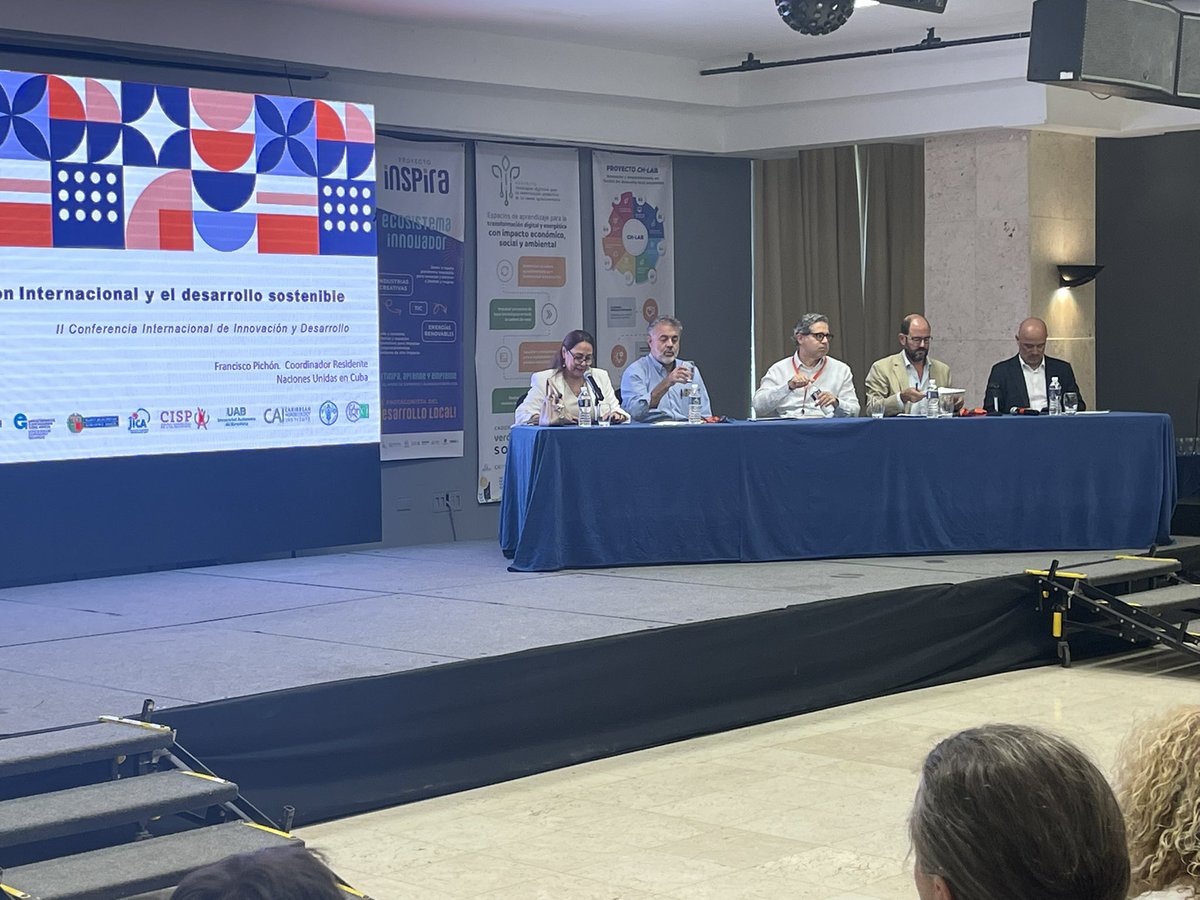 ONU en Cuba (@onu_cuba) on Twitter photo “Cooperación internacional para el #desarrollosostenible”
Gracias <a href="/FundacionUH/">Fundación Universitaria de Innovación y Desarrollo</a> por invitación panel <a href="/ONU_Cuba/">ONU en Cuba</a>, <a href="/PNUDCuba/">PNUD Cuba</a> , <a href="/FAOCuba/">FAO Cuba</a> y <a href="/UEenCuba/">Unión Europea en Cuba</a> .
Diferentes perspectivas y objetivo común: apoyar a #Cuba 🇨🇺en prioridades de desarrollo clave.
Más alianzas para innovación ‼️ “Cooperación internacional para el #desarrollosostenible”
Gracias <a href="/FundacionUH/">Fundación Universitaria de Innovación y Desarrollo</a> por invitación panel <a href="/ONU_Cuba/">ONU en Cuba</a>, <a href="/PNUDCuba/">PNUD Cuba</a> , <a href="/FAOCuba/">FAO Cuba</a> y <a href="/UEenCuba/">Unión Europea en Cuba</a> .
Diferentes perspectivas y objetivo común: apoyar a #Cuba 🇨🇺en prioridades de desarrollo clave.
Más alianzas para innovación ‼️