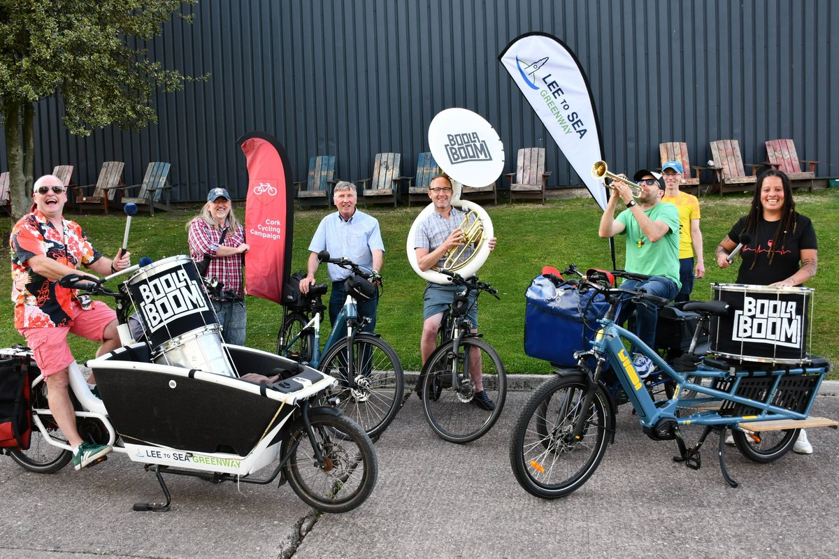 Cork Cycling Campaign (@corkcyclingcrew) on Twitter photo 🎺 Mark your calendars for this Saturday of the June Bank Holiday! We're rolling out the fun for the Lee to Sea Greenway 🚴♀️🌊 🎶
Good vibes with BoolaBoom brass band after the cycle – let’s rock Cork. Spread the word & bring your friends! #Lee2Sea <a href="/lee2sea/">Lee2Sea: A Unique Multipurpose Active Travel Route</a> <a href="/CorkHarbourFest/">Cork Harbour Festival & Ocean to City</a> 🎺 Mark your calendars for this Saturday of the June Bank Holiday! We're rolling out the fun for the Lee to Sea Greenway 🚴♀️🌊 🎶
Good vibes with BoolaBoom brass band after the cycle – let’s rock Cork. Spread the word & bring your friends! #Lee2Sea <a href="/lee2sea/">Lee2Sea: A Unique Multipurpose Active Travel Route</a> <a href="/CorkHarbourFest/">Cork Harbour Festival & Ocean to City</a>