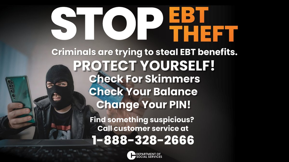 CT Dept. of Social Services (@ctdss) on Twitter photo It's almost the end of the month, have you changed your EBT PIN yet? It's almost the end of the month, have you changed your EBT PIN yet?