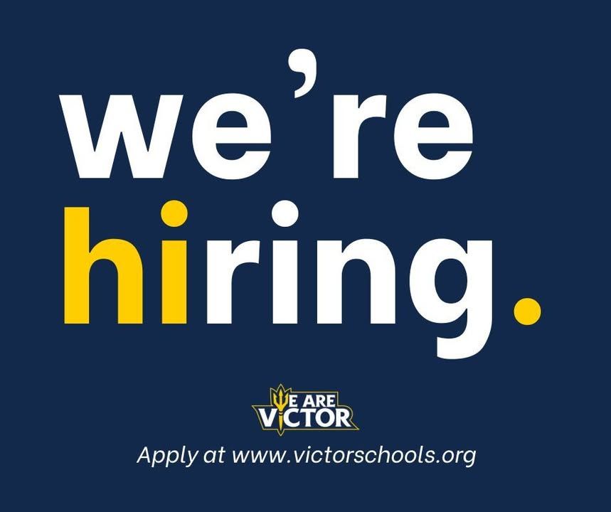 Victor Central Schools is currently seeking a High School Chemistry Teacher! Check out the full listing on our website and apply today! bit.ly/4mA7Oab
#WeAreVictor