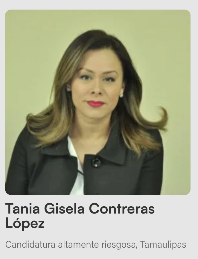 MiguelMezaC's tweet photo. 🚨Dos candidatas judiciales están ligadas con casos de huachicol y nepotismo🚨

Hoy, Reforma publicó nuestra investigación sobre Ana Rosa Jiménez Loranca, candidata a jueza federal en Puebla.

1. Ana Rosa es sobrina del "magistrado huachicolero", Carlos Loranca, con 9 familiares en el PJF.

En 2017, Reforma publicó que el magistrado Carlos Loranca Muñoz tejió una red de nepotismo al interior del Poder Judicial, en la cual incluyó a su hija y ocho sobrinos. 

Tanto el magistrado como su hija fueron destituidos e inhabilitados por 10 años.

A pesar de que la reforma judicial prometía combatir el nepotismo en el PJF, una de las sobrinas beneficiadas por esta red de nepotismo, Ana Rosa Jiménez Loranca, ahora es candidata a jueza federal.

Además de haber tejido esta red, el magistrado era socio de Othón Muñoz Bravo, alias “El Cachetes”, señalado por el Gobierno de Puebla como un «importante líder dedicado al robo de combustible».

Según una investigación de @LaPaginaNegraMX , el magistrado y el empresario eran accionistas de la empresa Energéticos Muñoz, S.A. de C.V., junto con tres hijos del magistrado.

Esta información fue corroborada en documentos registrales publicados en el Sistema de Gestión Registral (SIGER) de la Secretaría de Economía.

El 20 de agosto de 2017, Muñoz Bravo fue detenido en el Fraccionamiento El Secreto de Lomas de Angelópolis, en un operativo de la Fiscalía de Puebla y la Marina.

En el operativo, se aseguraron dos rifles AR-15, un cuerno de chivo AK-47, dos armas 9 MM, 6 vehículos blindados, metanfetaminas, cocaína, mariguana y cristal. Además, según reportó Reforma, dos gasolineras le fueron clausuradas.

Pueden leer el resto de la investigación en nuestra página y en la nota publicada en reforma por @ErikaHenReforma: https://t.co/LvZWV1TrTh

2. La segunda candidata ligada con un caso de huachicol y nepotismo es Tania Gisela Contreras López, actual consejera jurídica del Gobierno de Tamaulipas.

Según una investigación del periodista @hdemauleon, el Centro Nacional de Inteligencia (CNI) de la Secretaría de la Defensa Nacional (SEDENA) tiene a la candidata en la mira.

El CNI ha documentado una red de corrupción, extorsiones y tráfico de huachicol en la Agencia Nacional de Aduanas de México.

El reporte elaborado por el Centro Nacional de Inteligencia de la SEDENA apunta que Tania Gisela Contreras López "es la conexión del Gobierno (de Tamaulipas) con el personaje clave en el manejo turbio de las aduanas: su cuñado, Juan Carlos Madero Larios".

A partir de la publicación de dicha investigación, Tania Gisela Contreras denunció a Héctor de Mauleón y ha logrado una sentencia para intentar censurarlo.

También pueden leer el perfil completo de esta candidata en nuestra página: https://t.co/JaA3aPtG5E 

El día de hoy seguiremos publicando otros casos de candidatos altamente riesgosos en @DefensorxsAC.

Mañana iniciaremos una nueva etapa: vigilar la jornada electoral.