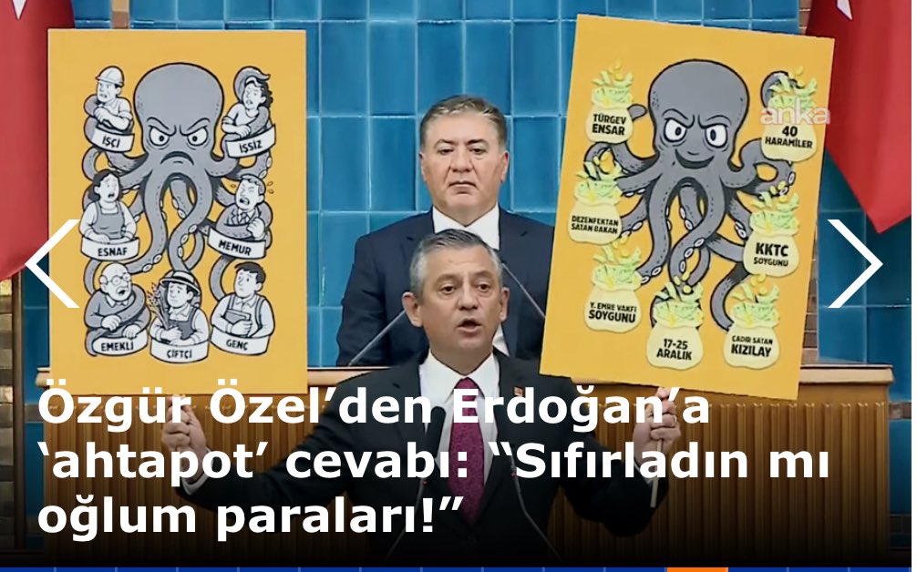 CHP, karar ver!
17/25 yolsuzluk/rüşvet operasyonu mu, yargı darbesi mi? Yolsuzluk operasyonu ise o polisler, savcılar neden hapiste? Hiç onlarla görüşüp dinlediniz mi? Değilse, 17/25’i neden siyasi hesaplarınıza malzeme yapıyorsunuz? Bu ikiyüzlülükten ne zaman vazgeçeceksiniz?