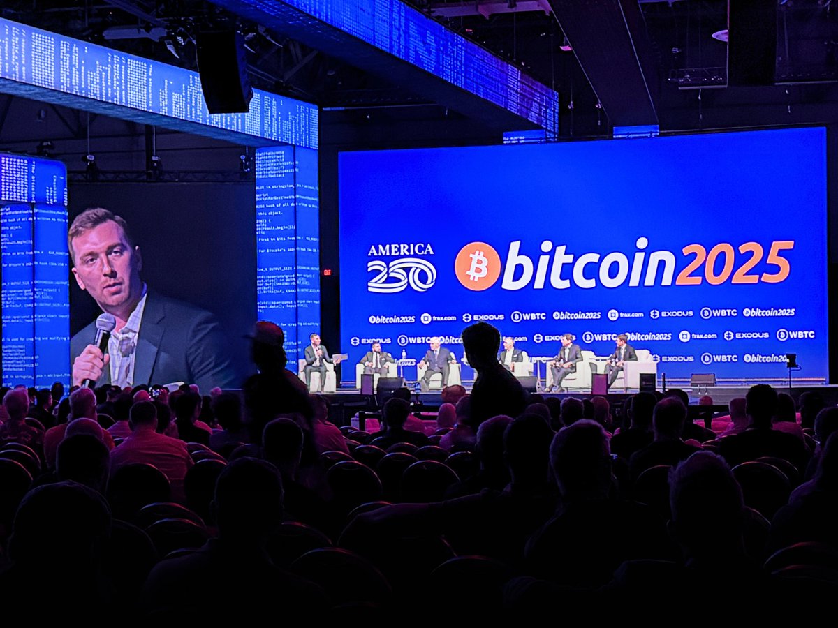 The Digital Chamber (@digitalchamber) on Twitter photo Our CEO, <a href="/CodyCarboneDC/">Cody Carbone</a>, took the stage at #Bitcoin2025 to moderate a powerhouse discussion: "Stablecoins: Separating Money & State?"
Joined by:
<a href="/GOPMajorityWhip/">Tom Emmer</a>
<a href="/SenatorHagerty/">Senator Bill Hagerty</a>
<a href="/RepBryanSteil/">Bryan Steil</a>
<a href="/samkazemian/">sam.frax</a>, CEO of <a href="/fraxfinance/">Frax Finance ¤⛓️¤</a>
<a href="/davidmarcus/">David Marcus</a>, CEO and co-founder of <a href="/lightspark/">Lightspark</a> Our CEO, <a href="/CodyCarboneDC/">Cody Carbone</a>, took the stage at #Bitcoin2025 to moderate a powerhouse discussion: "Stablecoins: Separating Money & State?"
Joined by:
<a href="/GOPMajorityWhip/">Tom Emmer</a>
<a href="/SenatorHagerty/">Senator Bill Hagerty</a>
<a href="/RepBryanSteil/">Bryan Steil</a>
<a href="/samkazemian/">sam.frax</a>, CEO of <a href="/fraxfinance/">Frax Finance ¤⛓️¤</a>
<a href="/davidmarcus/">David Marcus</a>, CEO and co-founder of <a href="/lightspark/">Lightspark</a>