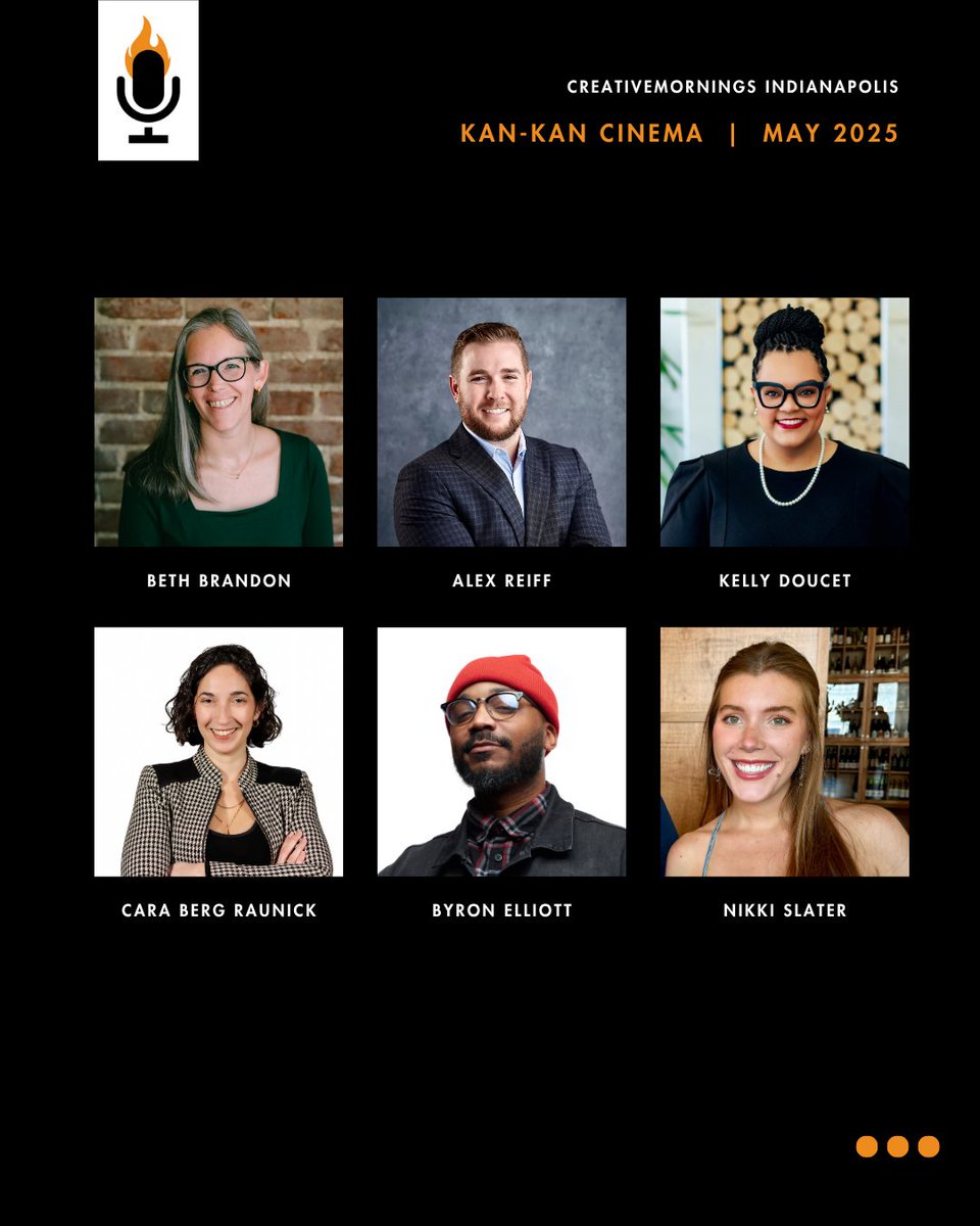🔥 Meet the bold and brilliant folks who’ll be taking the stage for our Indianapolis Hot Takes event.

They’ve got thoughts. They’ve got opinions. They’re ready to share them all in front of an agree/disagree paddle-wielding audience. 

Grab your ticket: creativemornings.com/talks/indianap…