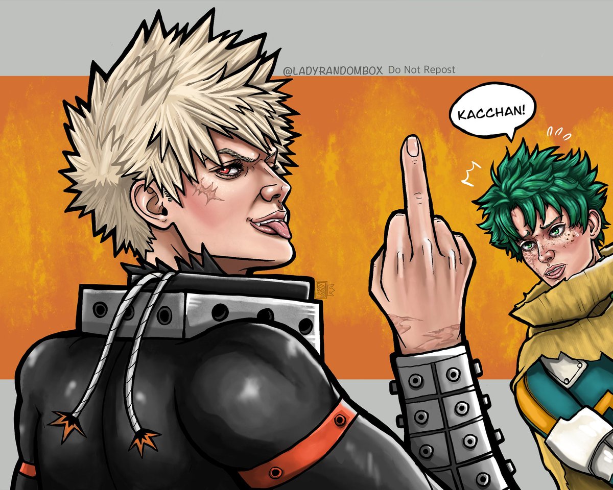 Pardon the "bird" 😅🤣 I meant to post this on Kacchan's bday (4/20) but since it was Easter I totes forgot. Happy belated bday to my favorite explosive boy 🧡❤️

⚠️Plz do not repost/reuse my art.
#bakudeku #bakugokatsuki #IzukuMidoriya #MyHeroAcademia #BKDK #fanart #myart #Deku