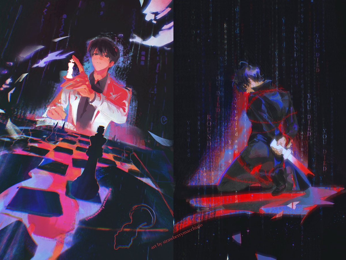 i have now collected the four horsemen of doomed black hair white hair yaoi