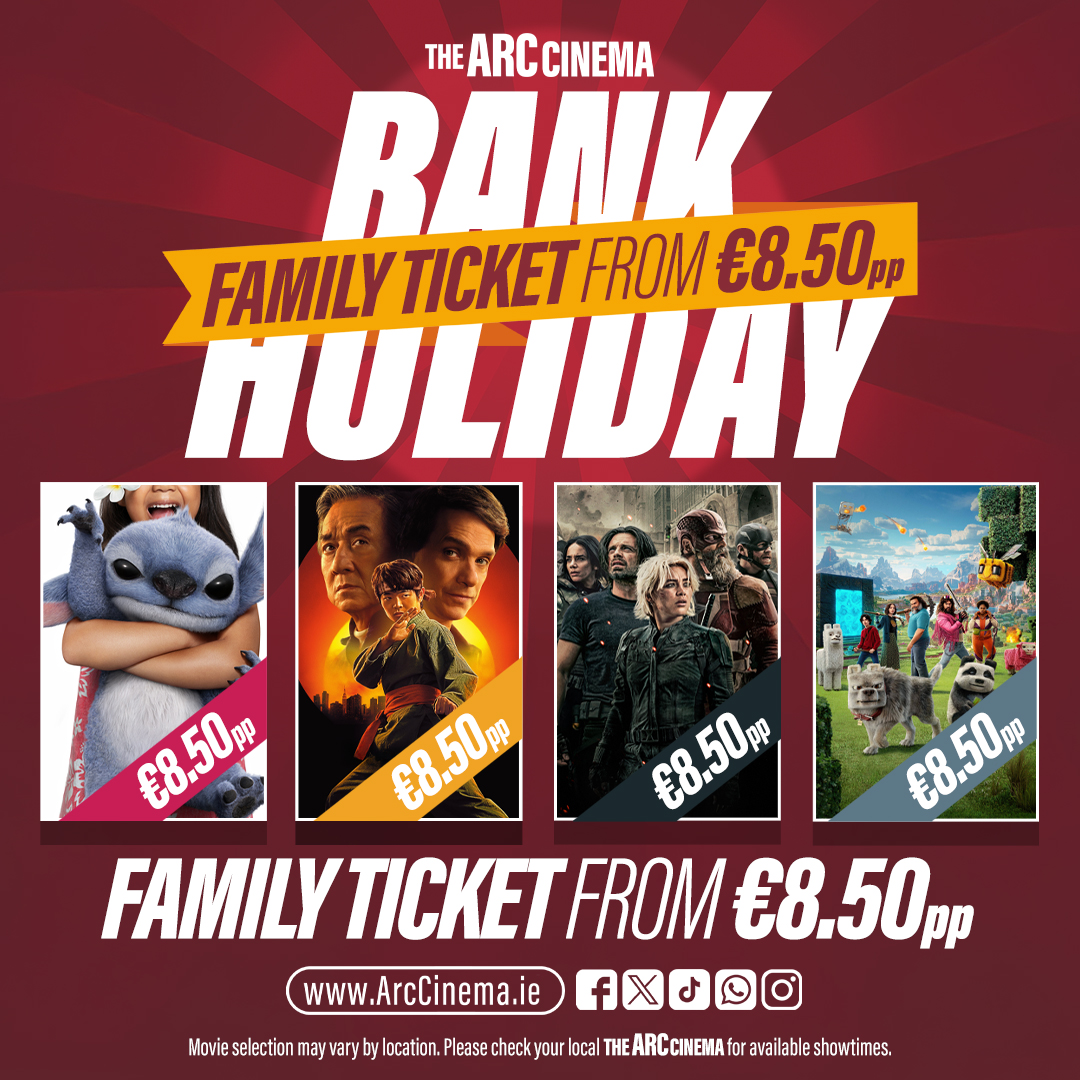 The Arc Cinema (@arccinemacork) on Twitter photo ๐ฎ๐ช๐ฌ ๐๐๐ก๐ ๐๐ข๐๐๐๐๐ฌ ๐ช๐๐๐๐๐ก๐ = ๐ ๐ข๐ฉ๐๐ ๐ง๐๐ ๐! ๐ฌ๐ฎ๐ช
Make it a weekend to remember with a family trip to the cinema! ๐ฟ ArcCinema.ie
๐ฅ ๐๐ฅ๐๐ก๐ ๐ก๐๐ช: Karate Kid Legends โ a powerful new chapter begins!
๐บ ๐๐ถ๐น๐ผ & ๐ฆ๐๐ถ๐๐ฐ๐ต โ Sma ... ๐ฎ๐ช๐ฌ ๐๐๐ก๐ ๐๐ข๐๐๐๐๐ฌ ๐ช๐๐๐๐๐ก๐ = ๐ ๐ข๐ฉ๐๐ ๐ง๐๐ ๐! ๐ฌ๐ฎ๐ช
Make it a weekend to remember with a family trip to the cinema! ๐ฟ ArcCinema.ie
๐ฅ ๐๐ฅ๐๐ก๐ ๐ก๐๐ช: Karate Kid Legends โ a powerful new chapter begins!
๐บ ๐๐ถ๐น๐ผ & ๐ฆ๐๐ถ๐๐ฐ๐ต โ Sma ...