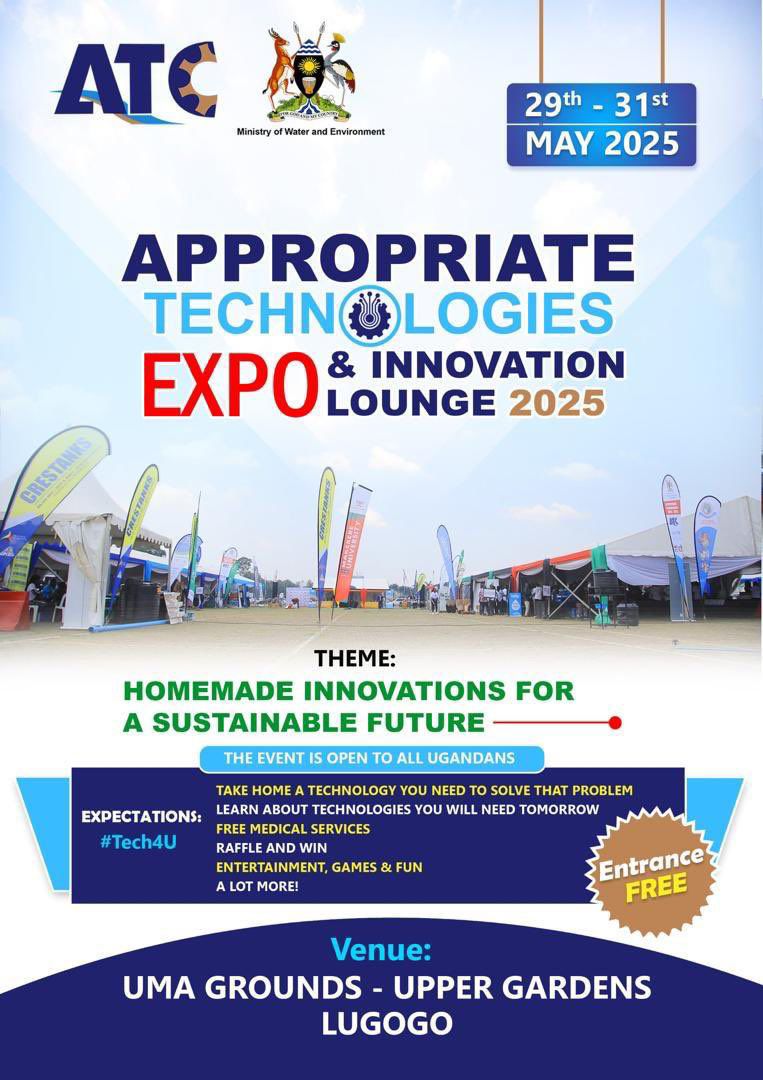 AkoraNatasha's tweet photo. Appropriate technologies EXPO 2025
29th to 31st May
At  UMA grounds _ Upper Gardens Lugogo
#ATC_WASH
#Freeentry https://t.co/STYzxEypBK