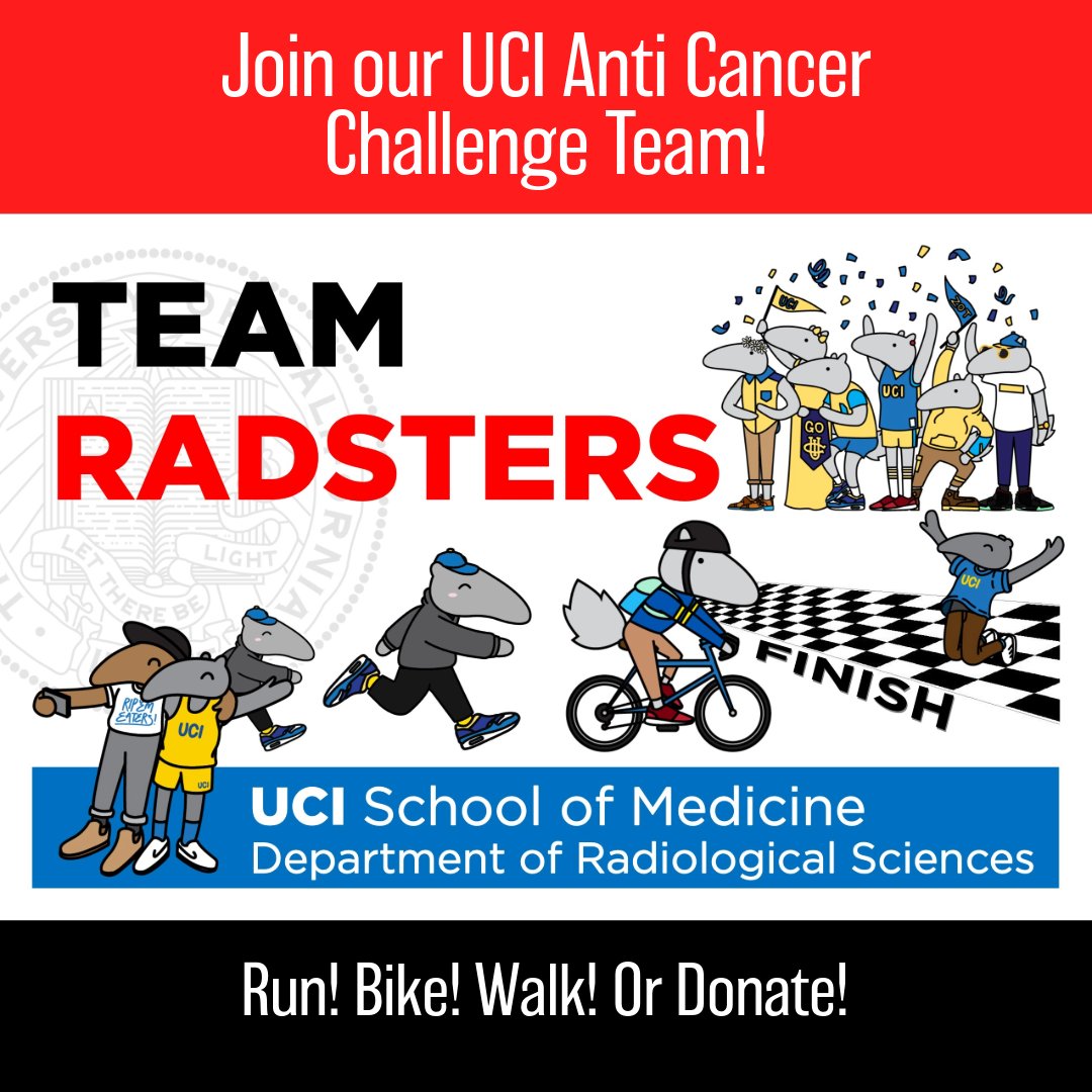 UCI Radiology (@uciradiology) on Twitter photo TEAM RADSTERS IS BACK! Join us at the #UCI Anti-Cancer Challenge on October 11th, 2025!You can join our team by following the link in this post. Donations are open! Every little bit helps, so don't wait, donate today!
anti-cancerchallenge.org/teamRADSTERS
<a href="/UCIradres/">UCI Radiology Residency</a> <a href="/UCI_Neurorads/">UCI Neuroradiology</a> TEAM RADSTERS IS BACK! Join us at the #UCI Anti-Cancer Challenge on October 11th, 2025!You can join our team by following the link in this post. Donations are open! Every little bit helps, so don't wait, donate today!
anti-cancerchallenge.org/teamRADSTERS
<a href="/UCIradres/">UCI Radiology Residency</a> <a href="/UCI_Neurorads/">UCI Neuroradiology</a>