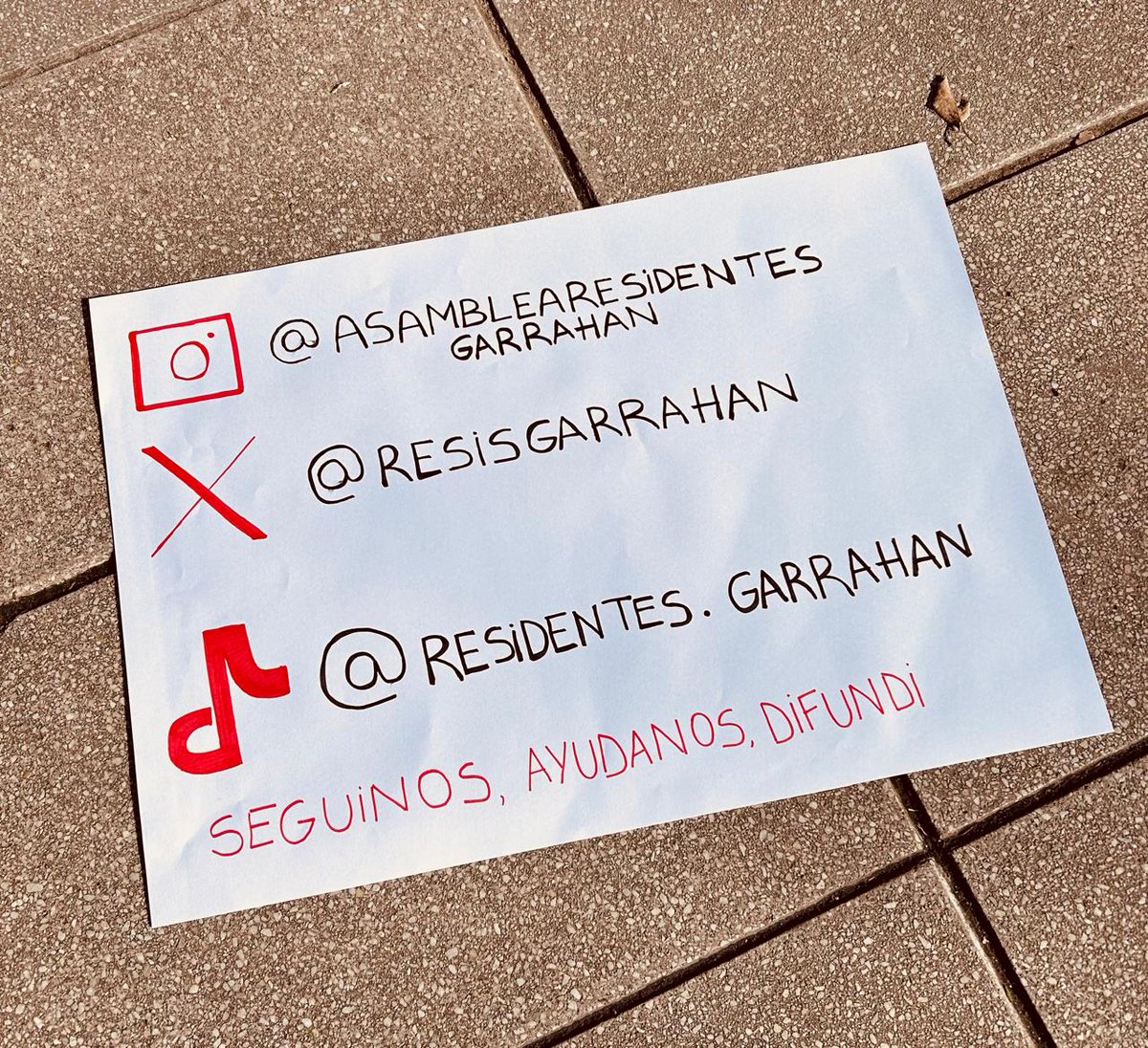 Les dejamos nuestras redes sociales! #FuerzaGarrahan