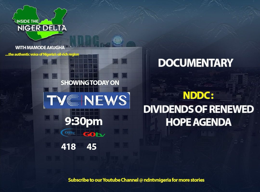 NDDCOnline's tweet photo. Join us for another episode of the dividend of the Renewed Hope Agenda from the impactful stories of the Niger Delta Development Commission #NDDC. Airing on the Arise TV and Channels broadcast station today, 28th May 2025. #OurMilestone/Achievements Series.
#TellingOurStory 
#NDDCAt25  
#NDDC25YEARS
#MakingaDifference
#Transaction2Transformation