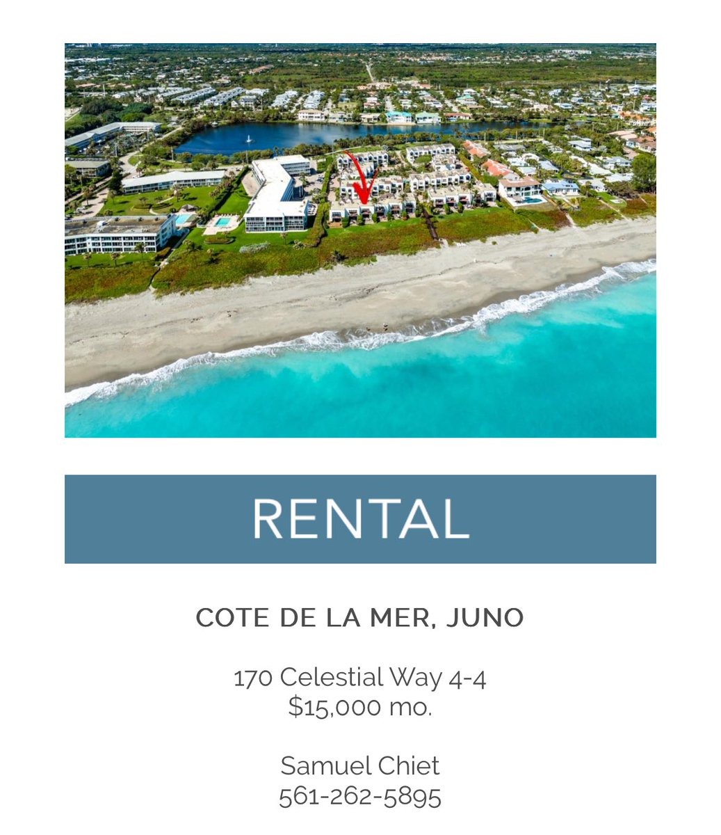 JupiterFlaHomes's tweet photo. 🌴 Explore the Best of Coastal Living with Sam &amp; Shellie Chiet! 🏡✨
Looking for your next dream home or seasonal escape in Juno Beach, Jupiter, or Tequesta? We’ve got you covered — from oceanfront elegance to affordable comfort in charming communities across the coast. 🐬 https://t.co/Fl7mu7eiV8