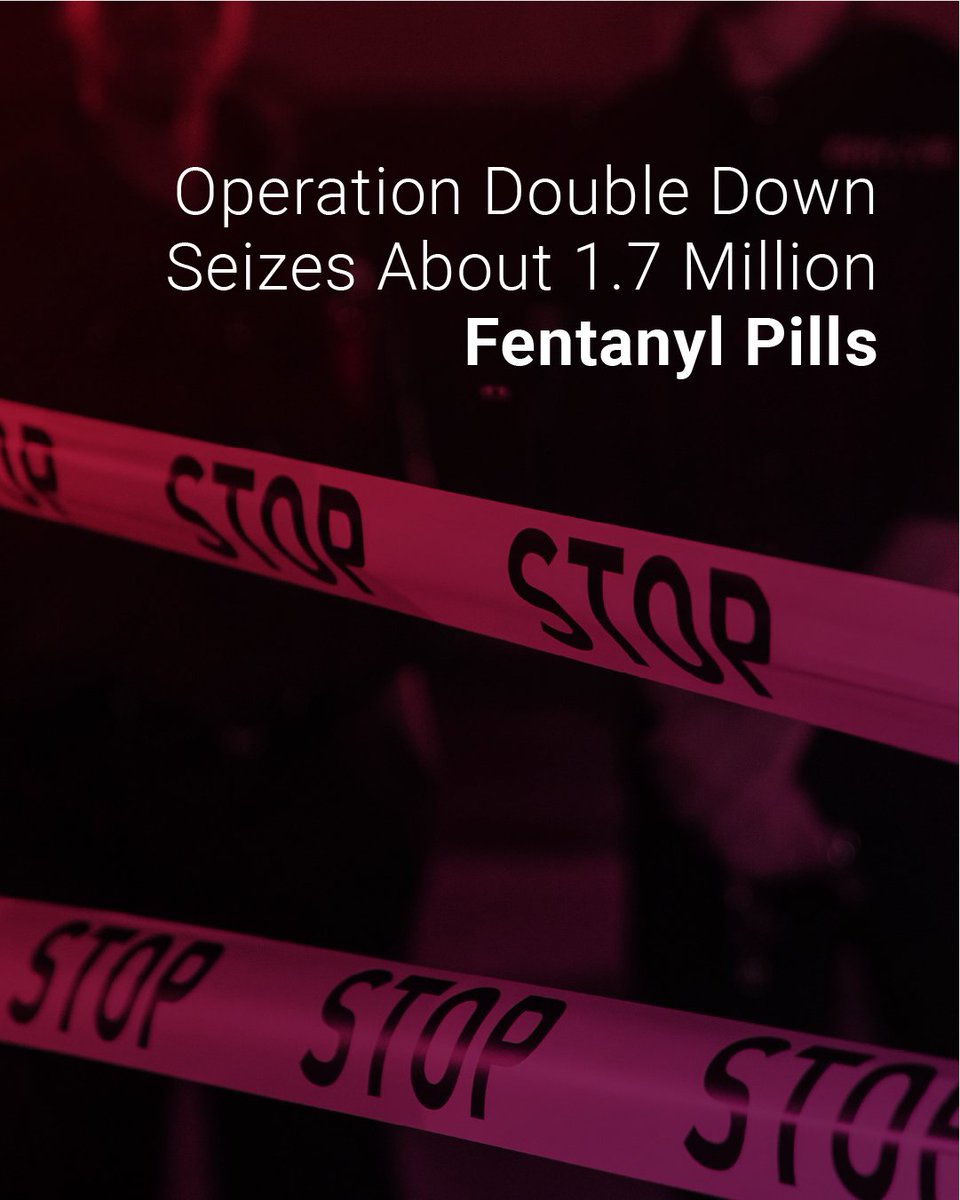National Association of Boards of Pharmacy (@nabp) on Twitter photo Approximately 1.7 million fentanyl pills and more than 26 kilograms of fentanyl powder were seized during Operation Double Down, a 7-month, multi-agency investigation.
Read the <a href="/DEAHQ/">DEA HQ</a> 's release for more info: ow.ly/Bjqj50VZuee
<a href="/PhoenixPolice/">Phoenix Police</a> <a href="/arizonaago/">Arizona Attorney General's Office</a> Approximately 1.7 million fentanyl pills and more than 26 kilograms of fentanyl powder were seized during Operation Double Down, a 7-month, multi-agency investigation.
Read the <a href="/DEAHQ/">DEA HQ</a> 's release for more info: ow.ly/Bjqj50VZuee
<a href="/PhoenixPolice/">Phoenix Police</a> <a href="/arizonaago/">Arizona Attorney General's Office</a>