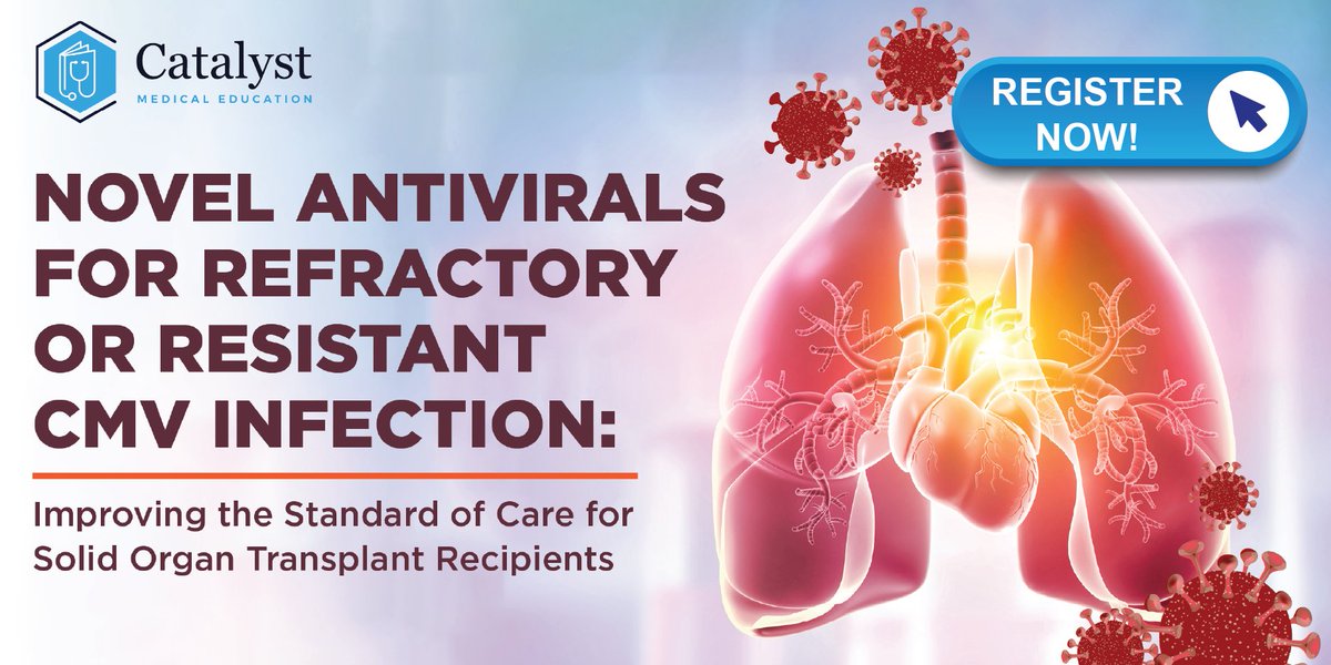 Join us today at 6PM EST for an engaging conversation focused on novel #antivirals for refractory or resistant #CMVinfection. Explore groundbreaking research in antiviral therapy and examine the latest strategies for challenging CMV cases. Register now: pathlms.com/catalyst/webin…