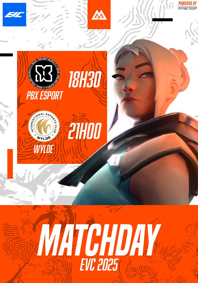 🧡 DOUBLE MATCHDAY – EVC 2025 

Ce soir, 2 BO explosifs nous attendent sur la scène de l’EVC 🔥

🕡 18h30 — vs <a href="/PBX_ESPORT/">Project Black X Esport</a>
🕘 21h00 — vs <a href="/WYLDE_gg/">WYLDE⚡️</a>

🎙️ Cast par : <a href="/LaressTV/">Jean</a> &amp; Danao sur twitch.tv/mgaesport ⭐

🏆 Deux matchs. Un seul objectif : IMPOSER NOTRE JEU 😤
Soyez là. On