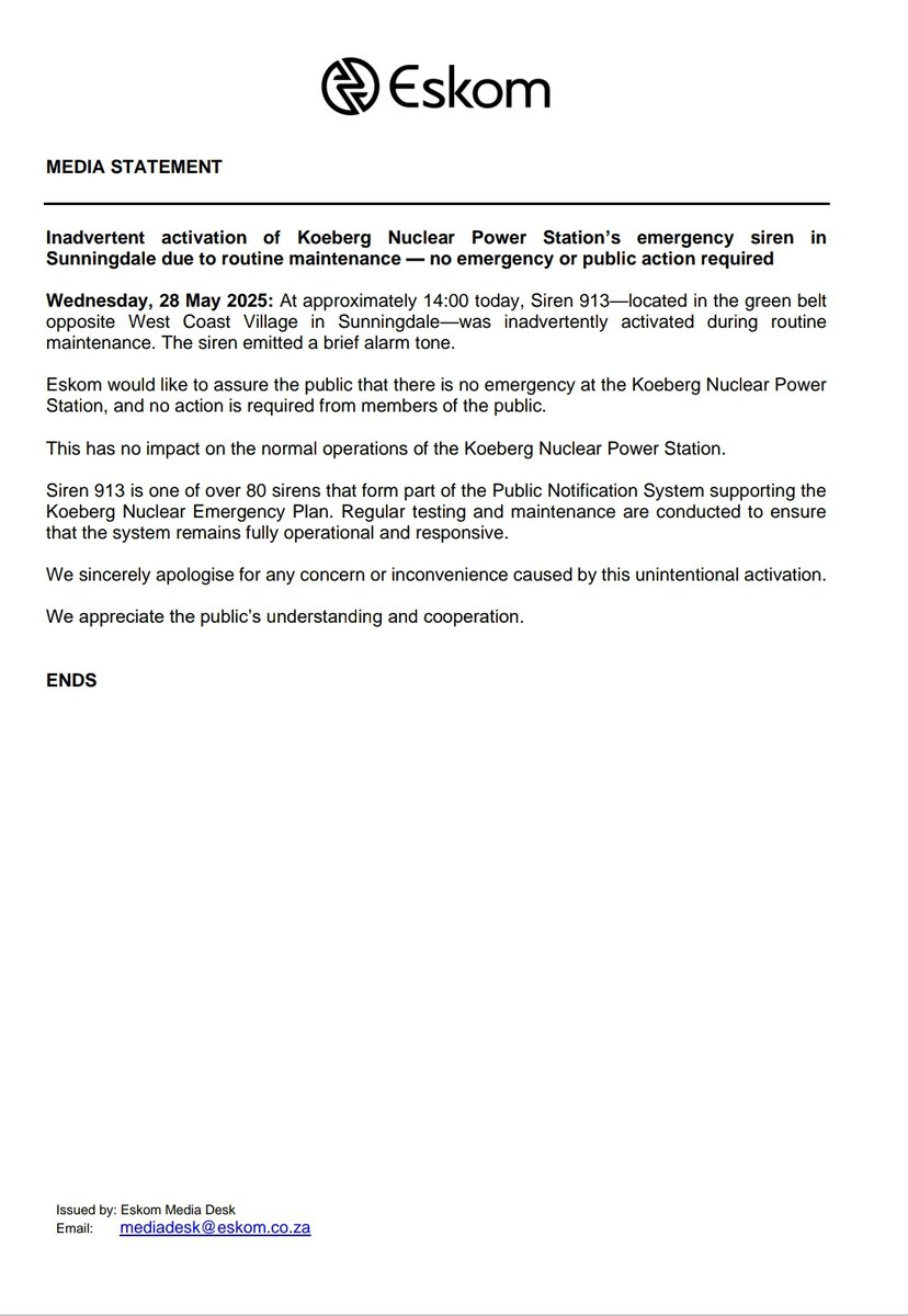 Eskom Hld SOC Ltd tweet media