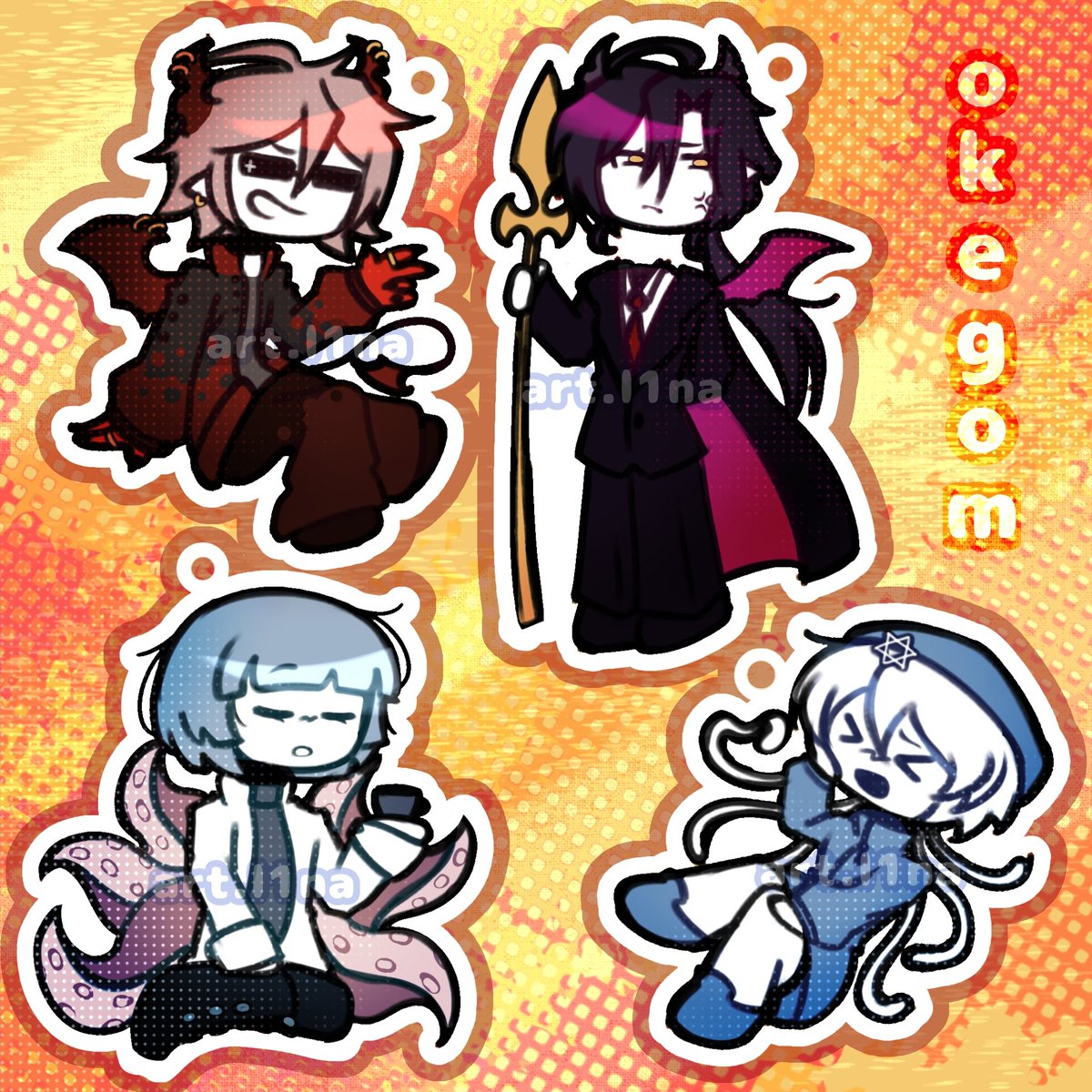 TwoSisters36188's tweet photo. (by the way, I'm not going to make any keychains, this is just a drawing 0_0) I LOVE THESE GUYS o(TโกT)o
#art #okegom #emalf #licorice #fukami #killkill #WATGBS #WadanoharaAndTheGreatBlueSea #TGG #TheGreyGarden https://t.co/Wyay7HxWqB