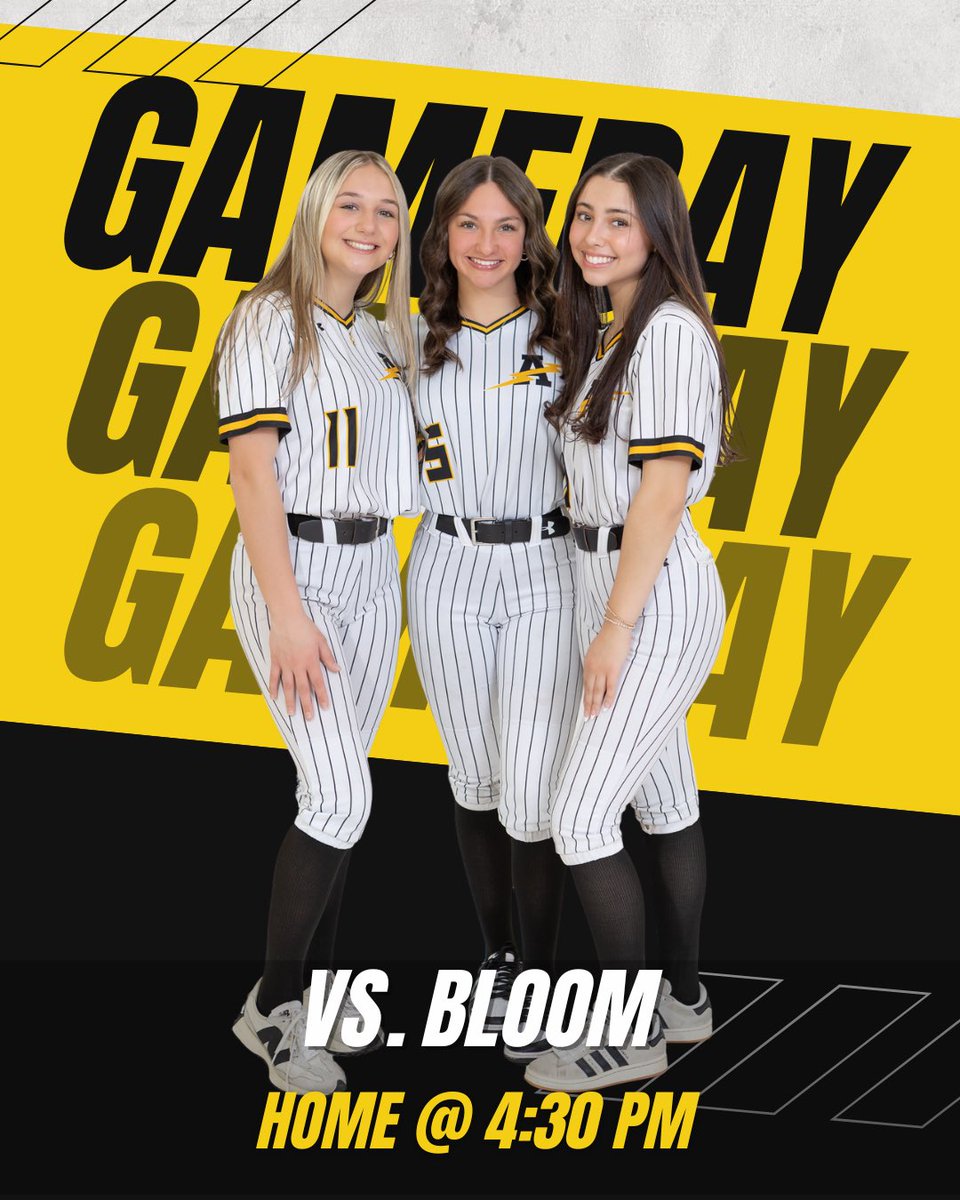 🚨 IT’S GAME DAY T-BOLTS!! ⚡️🥎
🆚 Bloom Township
⏰ 4:30 PM
📍 Varsity Home

💥 REGIONAL SEMI-FINALS 💥

Tickets must be purchased on Go Fan:
gofan.co/app/school/IL1…