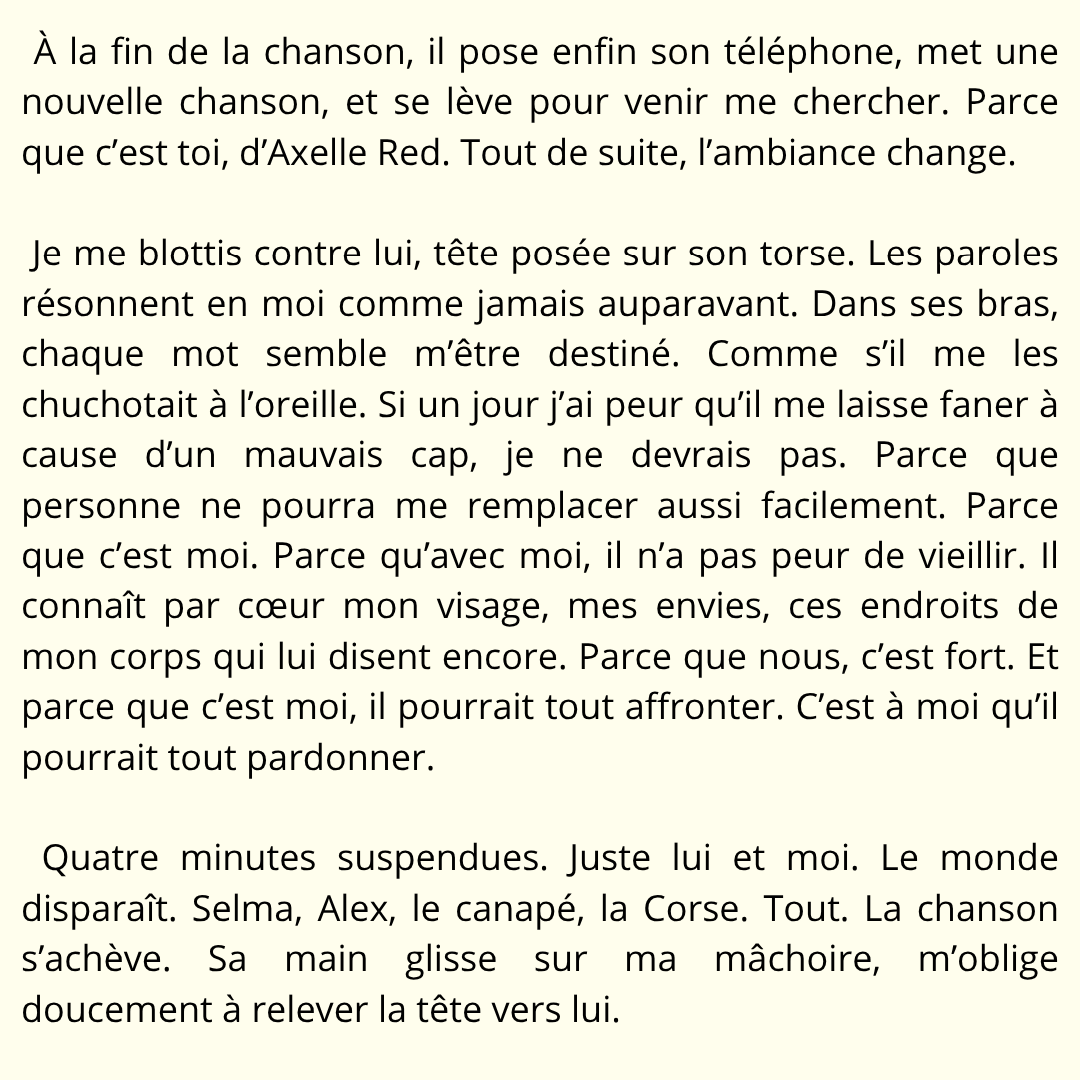 Un extrait de "Parce que c'est toi"