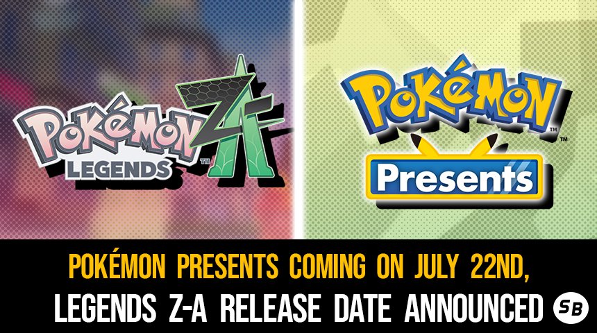 The dates for the next #Pokémon Presents (July 22nd) as well as Legends Z-A's release (October 16th) have been announced.
tinyurl.com/25eyfevj
[Written by <a href="/Zerp_251/">Zerp</a>]