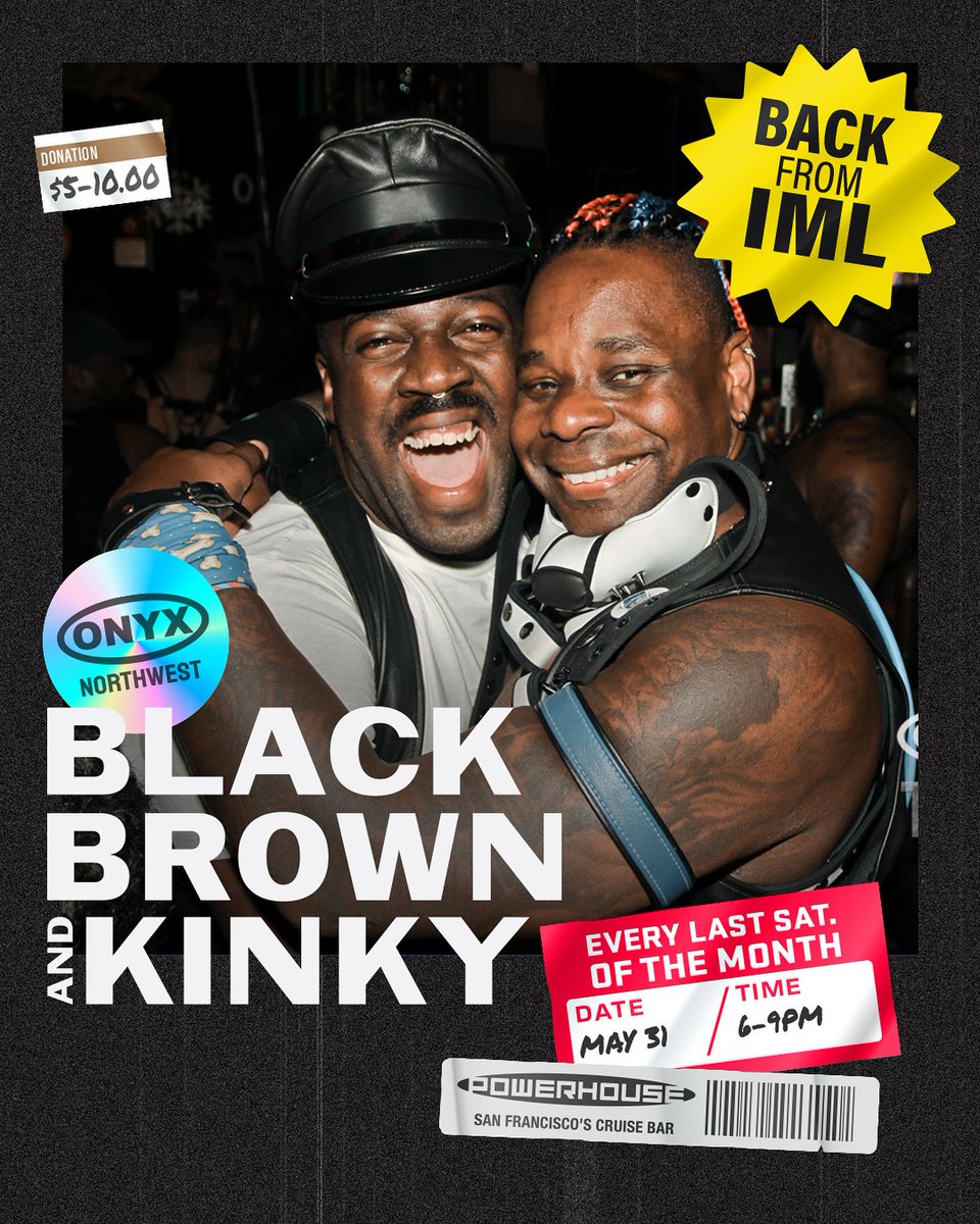 Divine Masc Drag Royalty tonight...$3 Well starts at 4pm and goes all night long!!
UP-Underwear Party tomorrow night...FLEX Friday
BB&amp;K w/ ONYX NORTHWEST starts our Saturday!