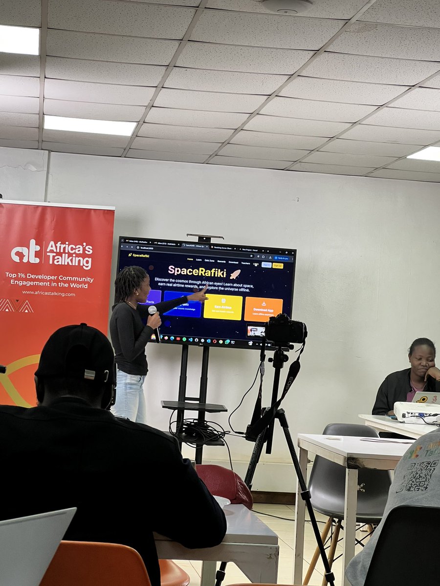 pucemamba's tweet photo. Time to pitch 🚀 A sneak peek of our app -Angani Scholars running locally,still have some polishing to do.
@codedbyanns 

#BuildWithAt
#WeLoveNerds
@Africastalking
@ATCommunityNBO
@ATWomenInTech https://t.co/a74AgRIIk1