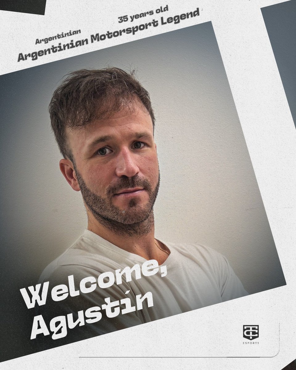 TC Esports (@thibautesports) on Twitter photo 🇦🇷 Agustín Canapino se une a TC Esports!
Leyenda del automovilismo argentino. Campeón, referente, ídolo.
Su historia continúa con nosotros.
Bienvenido a la familia, Titán. 🏁🔥
<a href="/AgustinCanapino/">Agustín Canapino 🇦🇷</a>
+ Info: tcracing.es/es/news/agusti…
#TCEsports #WelcomeAgustin 🇦🇷 Agustín Canapino se une a TC Esports!
Leyenda del automovilismo argentino. Campeón, referente, ídolo.
Su historia continúa con nosotros.
Bienvenido a la familia, Titán. 🏁🔥
<a href="/AgustinCanapino/">Agustín Canapino 🇦🇷</a>
+ Info: tcracing.es/es/news/agusti…
#TCEsports #WelcomeAgustin