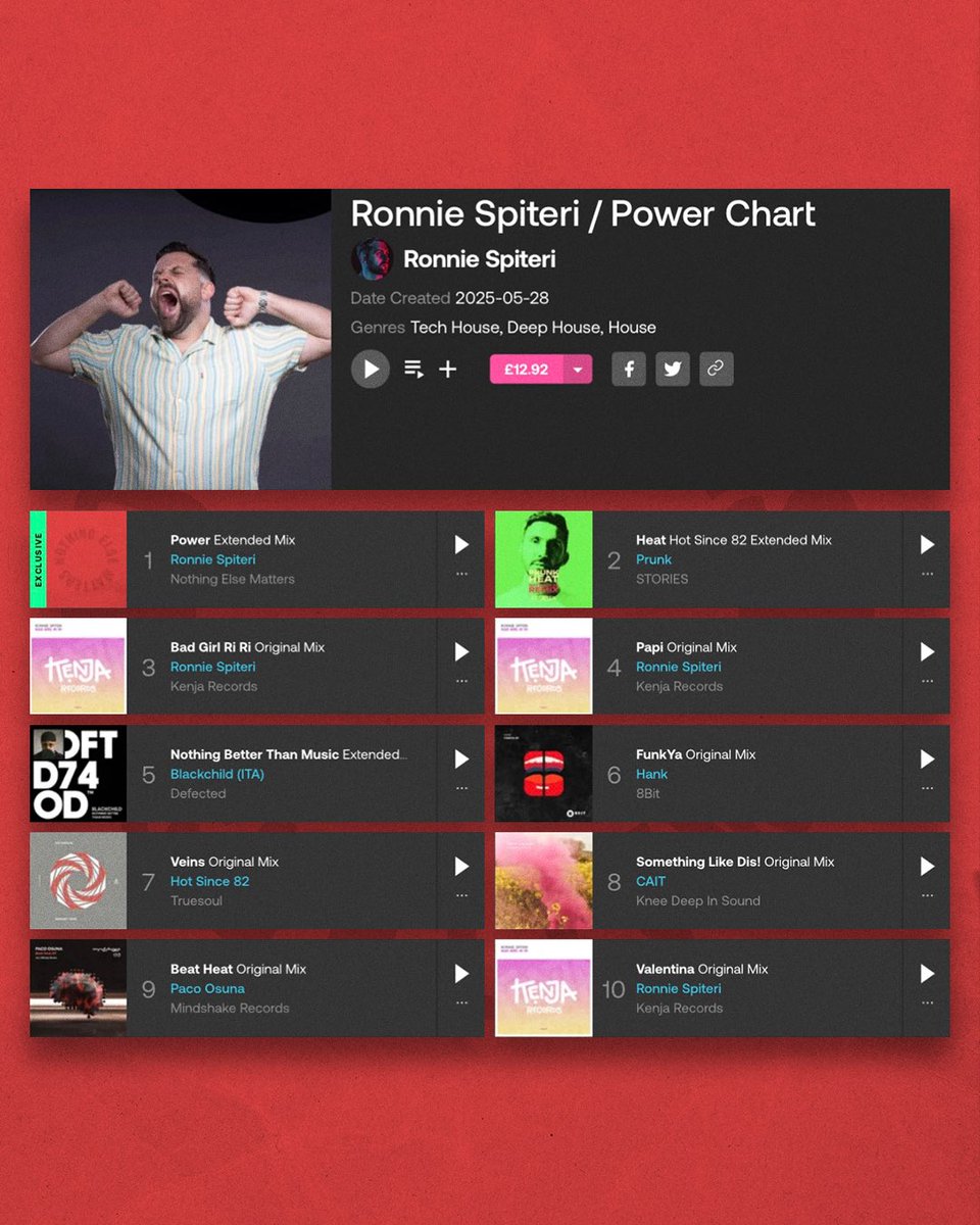 Ronnie Spiteri (@djronniespiteri) on Twitter photo Fresh heat loading…
‘Power’ lands June 6th on <a href="/dannyhowarddj/">Danny Howard</a>’s <a href="/nothingelseuk/">Nothing Else Matters</a>!
Pre order: beatport.com/chart/ronnie-s… Fresh heat loading…
‘Power’ lands June 6th on <a href="/dannyhowarddj/">Danny Howard</a>’s <a href="/nothingelseuk/">Nothing Else Matters</a>!
Pre order: beatport.com/chart/ronnie-s…