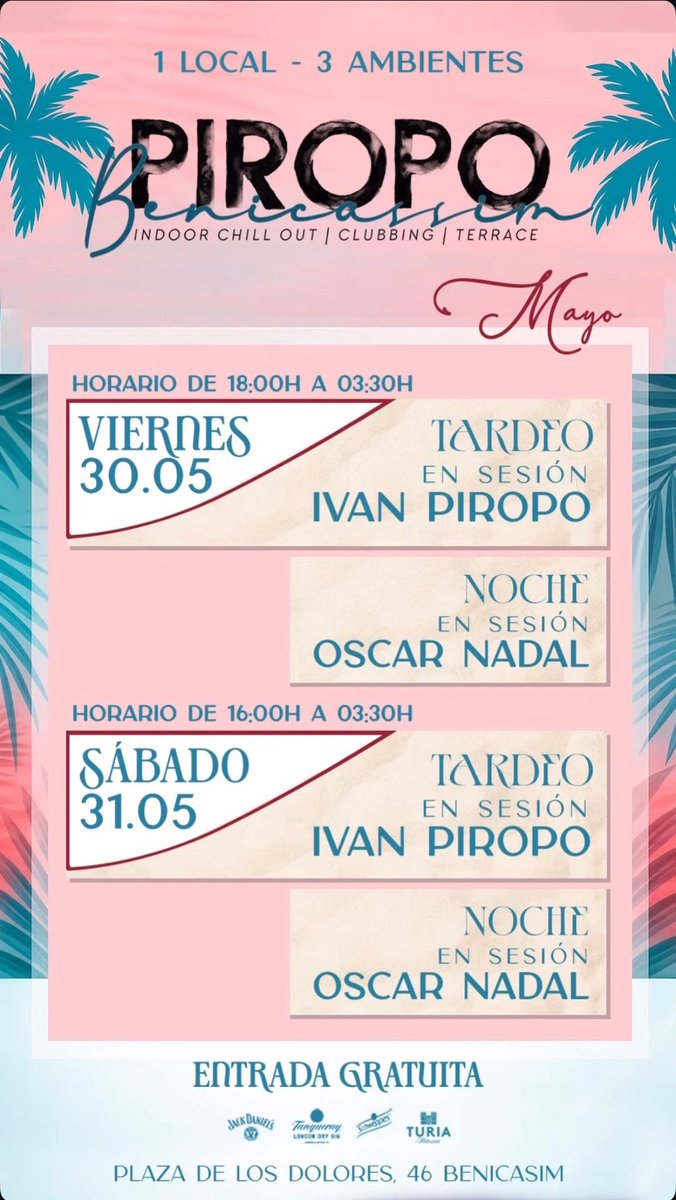 Este finde en Piropo #Benicàssim
#viernes #sábado