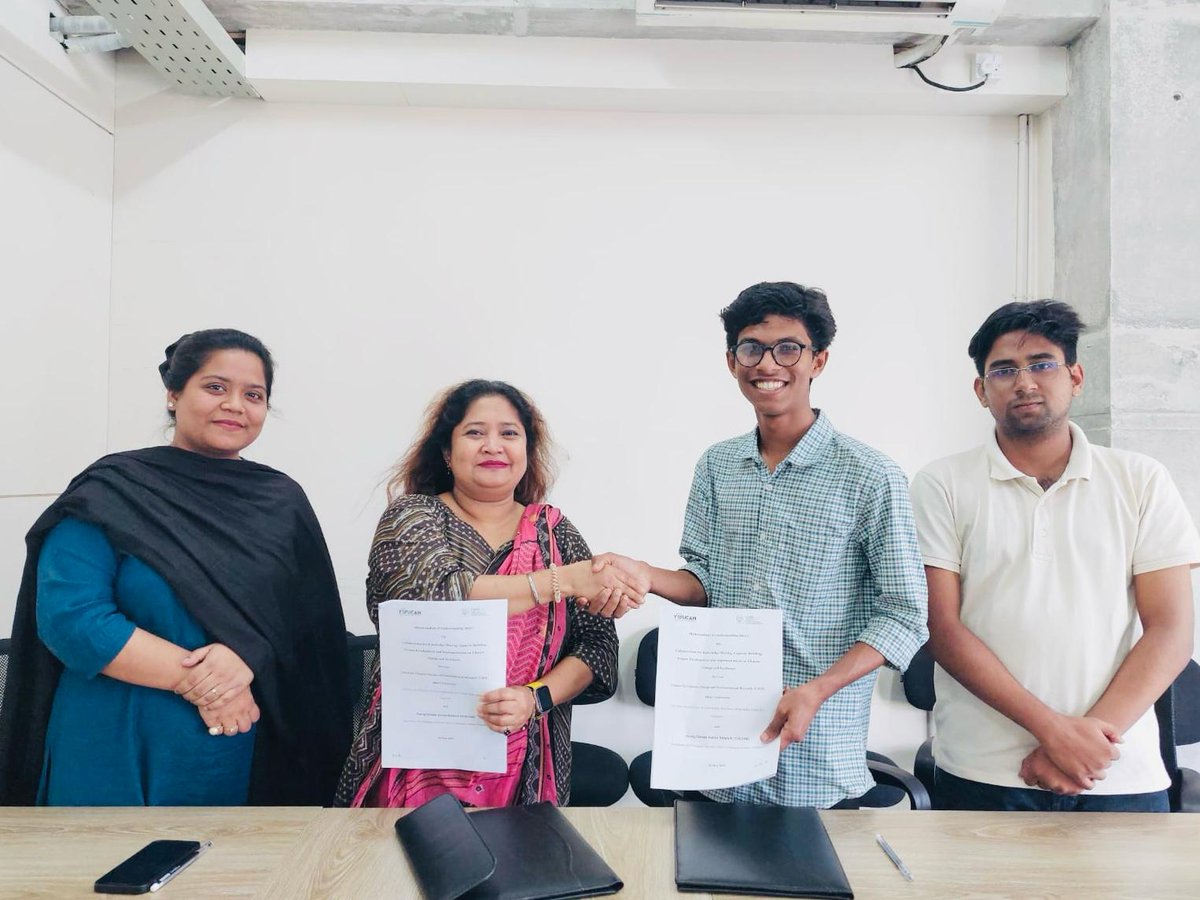 Excited to announce our MoU with C3ER, <a href="/BRACUniversity/">BRAC University</a>!
#YOUCAN &amp; #C3ER will collaborate on youth-led climate action through capacity building, research &amp; community solutions.
Together, we move toward a more resilient, sustainable future.
#YOUCAN #C3ER #BRACU #ClimateAction