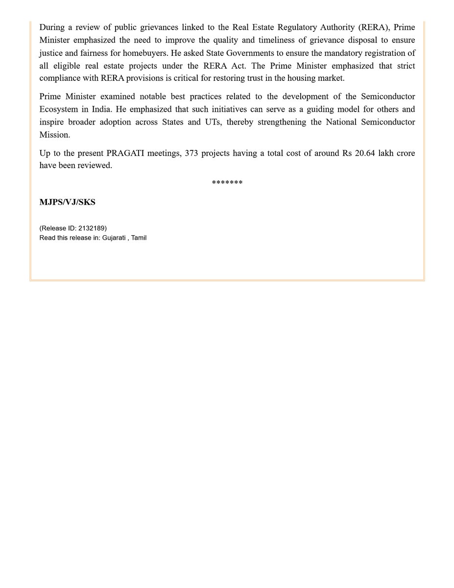 Forum For People's Collective Efforts (FPCE) (@fightforreraind) on Twitter photo We are glad that <a href="/narendramodi/">Narendra Modi</a> ji reviewed the implementation of RERA. Sir, you have very rightly emphasized that "strict compliance with RERA provisions is critical for restoring trust in the housing market". <a href="/PMOIndia/">PMO India</a> <a href="/mlkhattar/">Manohar Lal</a> <a href="/Secretary_MoHUA/">Srinivas Katikithala</a> <a href="/abhaykol/">Abhay Upadhyay</a> <a href="/msshankar1961/">M.S.Shankar.</a> We are glad that <a href="/narendramodi/">Narendra Modi</a> ji reviewed the implementation of RERA. Sir, you have very rightly emphasized that "strict compliance with RERA provisions is critical for restoring trust in the housing market". <a href="/PMOIndia/">PMO India</a> <a href="/mlkhattar/">Manohar Lal</a> <a href="/Secretary_MoHUA/">Srinivas Katikithala</a> <a href="/abhaykol/">Abhay Upadhyay</a> <a href="/msshankar1961/">M.S.Shankar.</a>