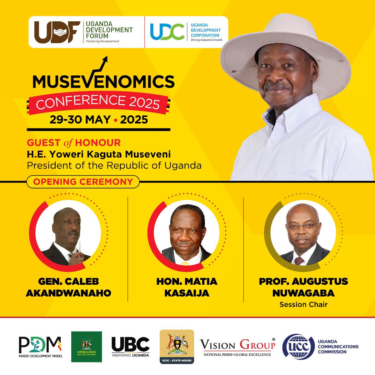 Tomorrow don’t miss #MusevenomicsConference a great Legacy foot print in the lives of many Ugandans.  Explaining the journey of our economy from 1894 -2025.  
Session chair  <a href="/ProfNuwagaba/">Prof. Nuwagaba Augustus</a>