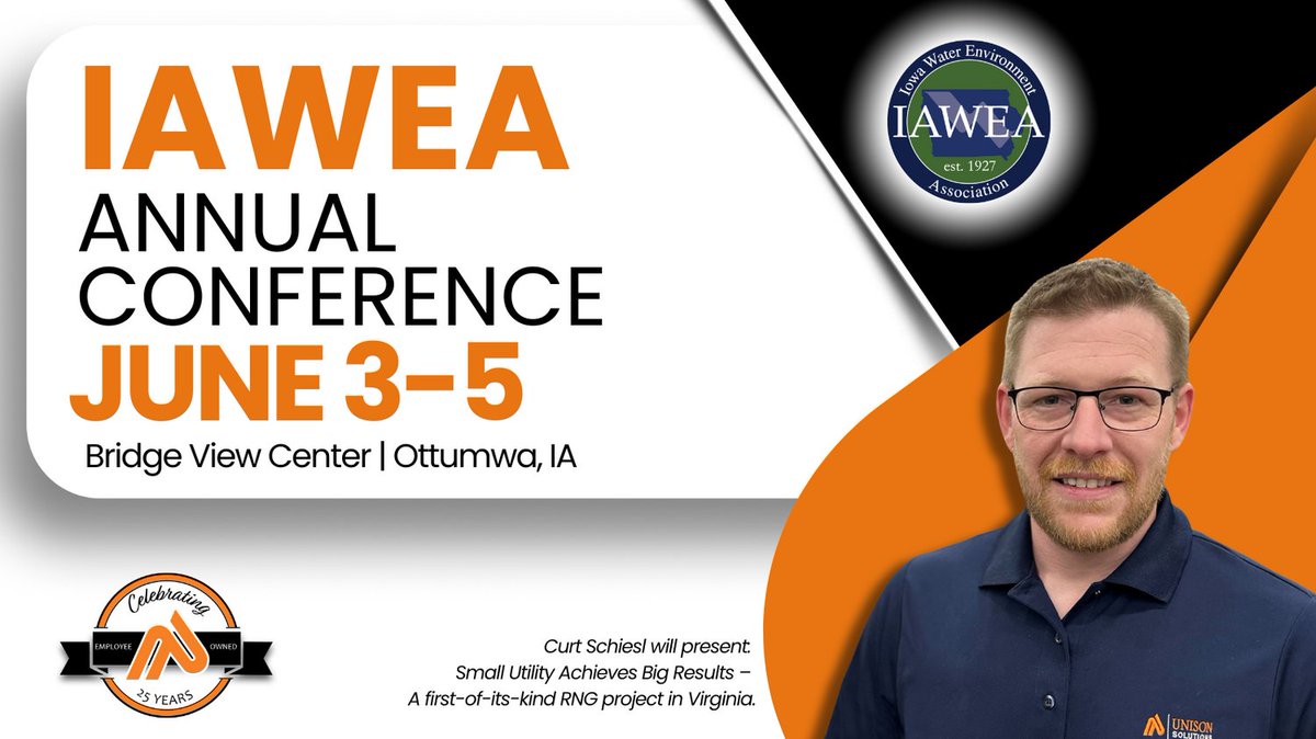 Be sure to attend Curt's presentation at the IAWEA Annual Conference in Ottumwa, IA—he'll be available to discuss your biogas conditioning and upgrading solutions.

#BenefitsOfBiogas, #Biogas, #BiogasUpgrading, #IAWEA2025