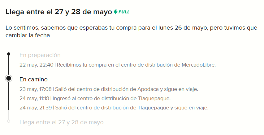 EMark90067674's tweet photo. @ML_Mexico Que los paquetes lleguen como se debe??? es que tarden 1 semana en llegar?? bueno aún no llega talvez tarde mas de una semena https://t.co/72gKDuWXDV